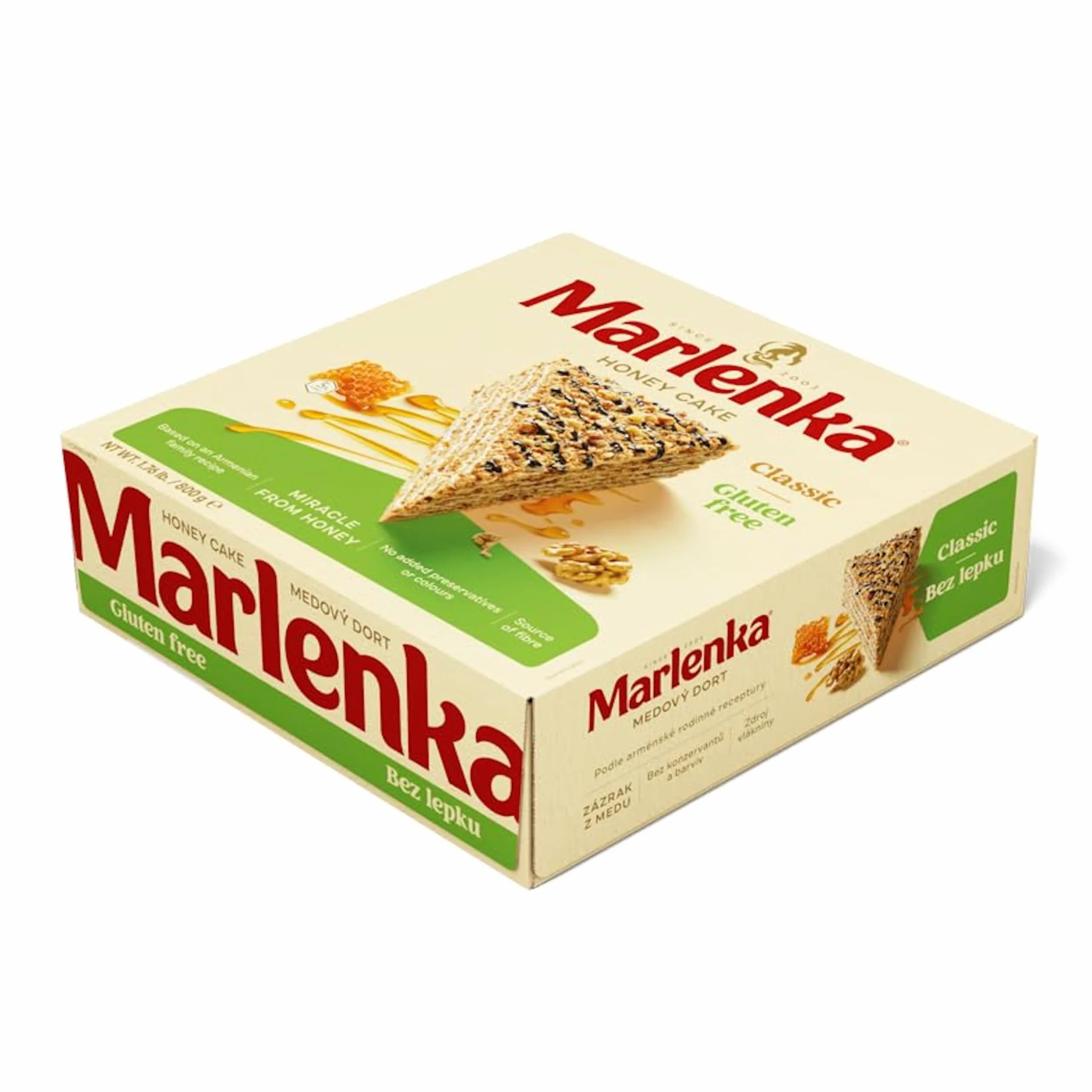 Marlenka Ciasto Miodowe z Orzechami Bezglutenowe 800g
