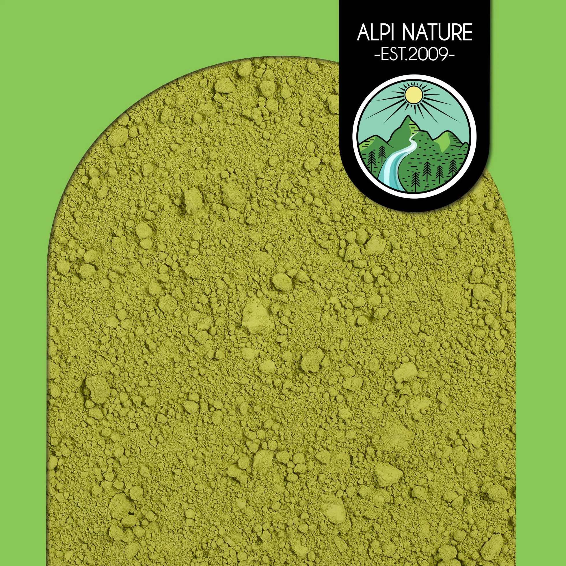 Alpi Nature Ekologiczna Matcha w Proszku 100g, Zielona Herbata Matcha Klasy Premium, Naturalnie Zawierająca Kofeinę