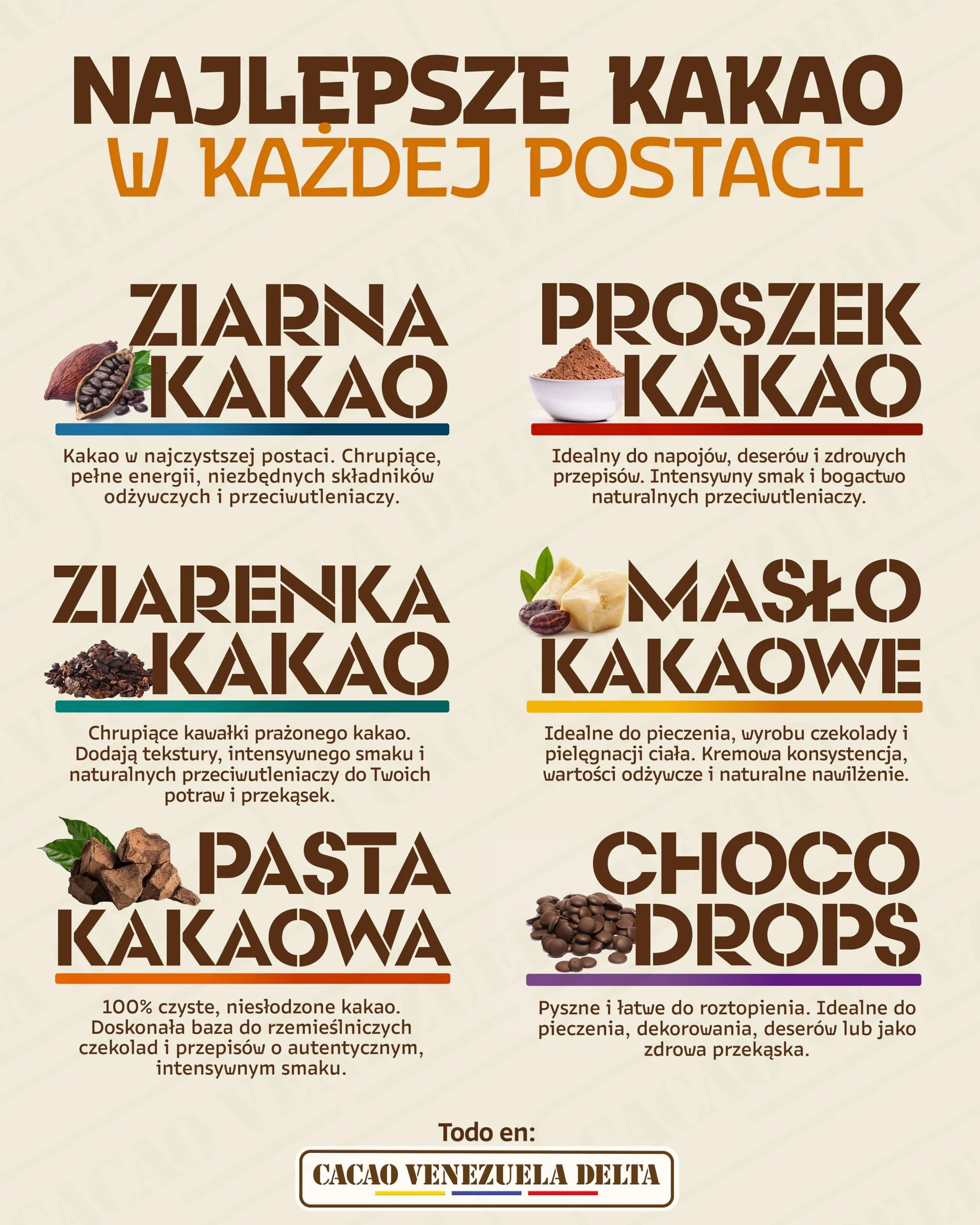 Masło kakaowe Cacao Venezuela Delta 250 g dezodoryzowane