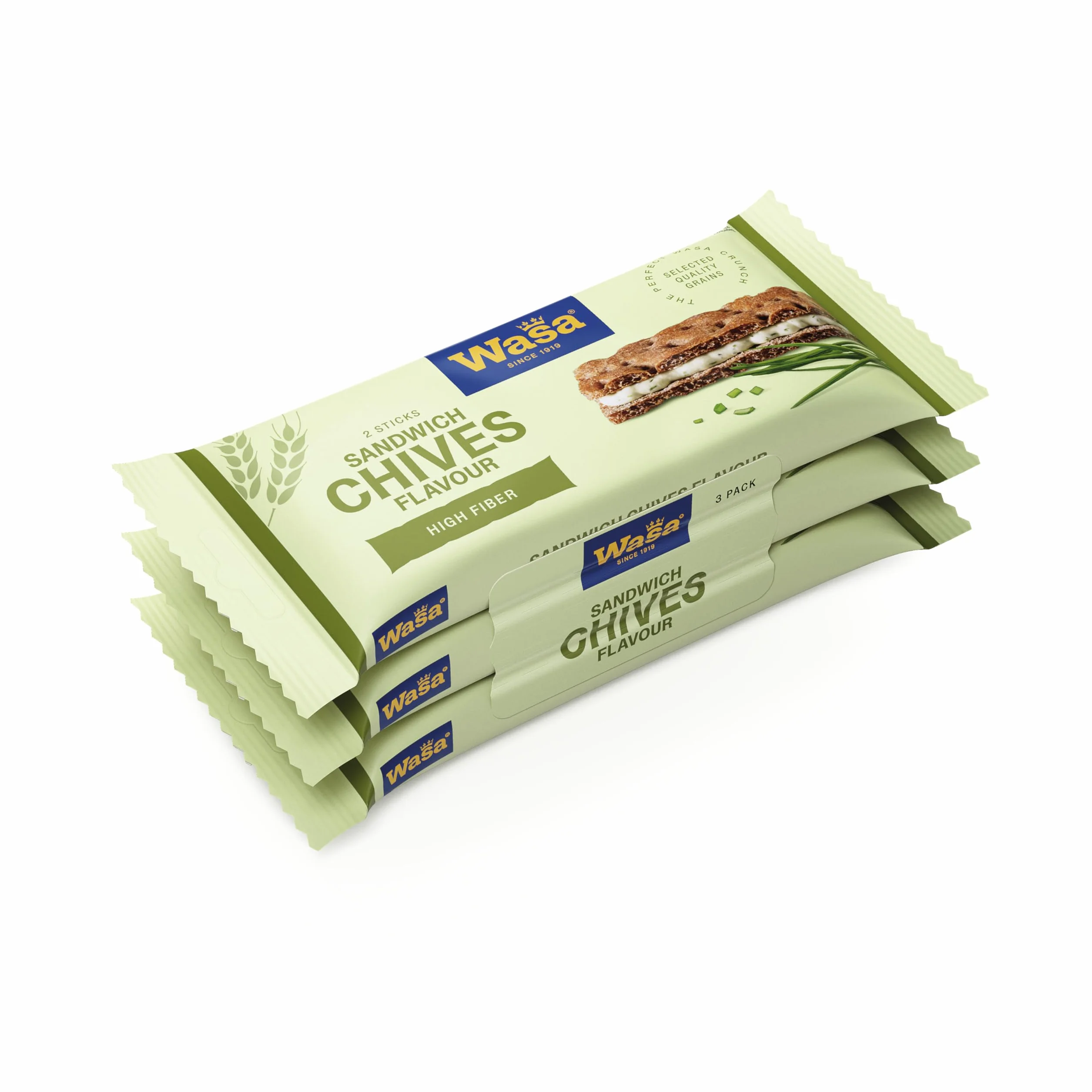 Wasa Sandwich Ser i szczypiorek Multipack, 8 szt. (8 x 111 g)