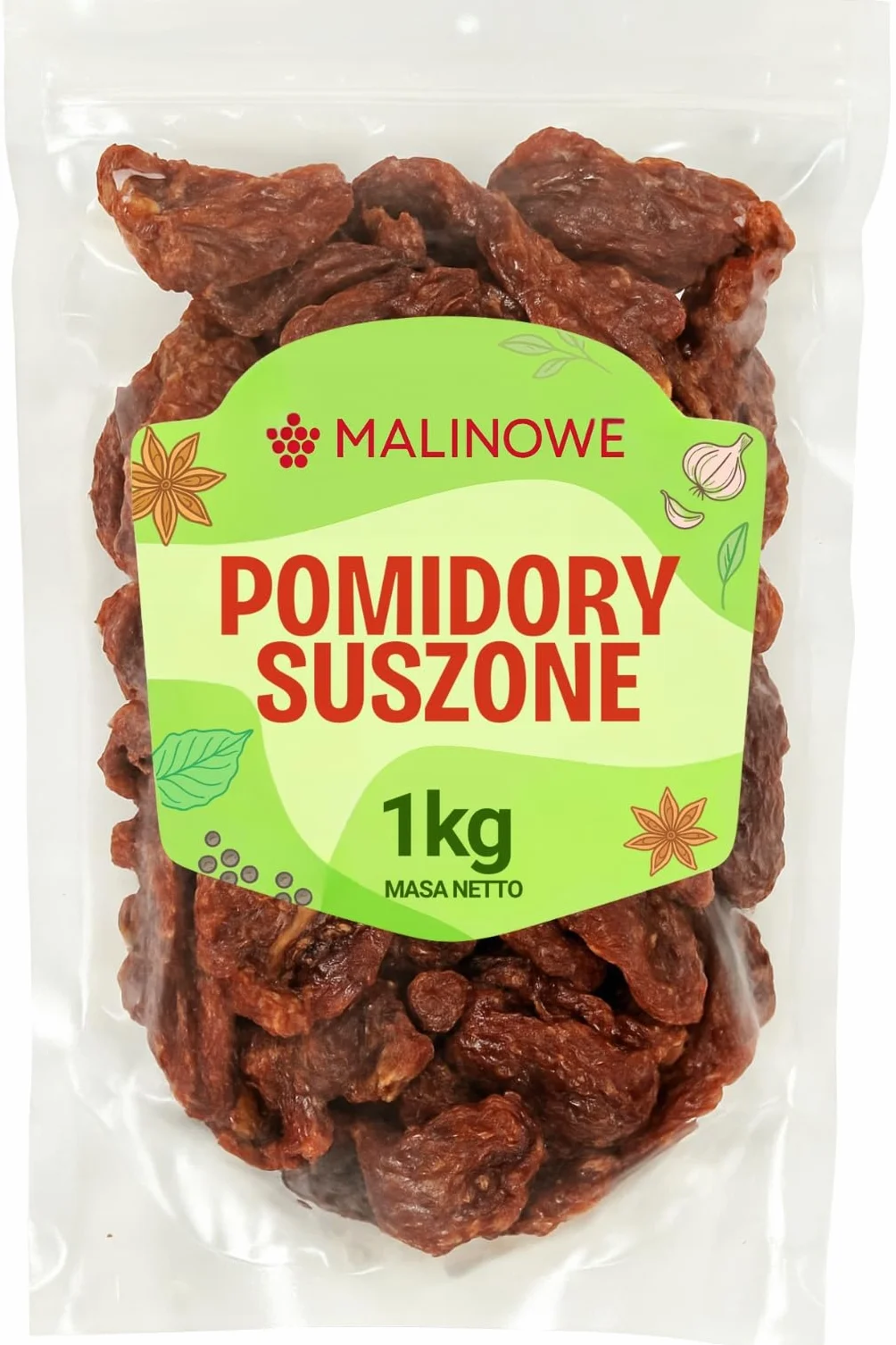 Malinowe POMIDOR SUSZONY 1kg Suszone Na Słońcu Premium