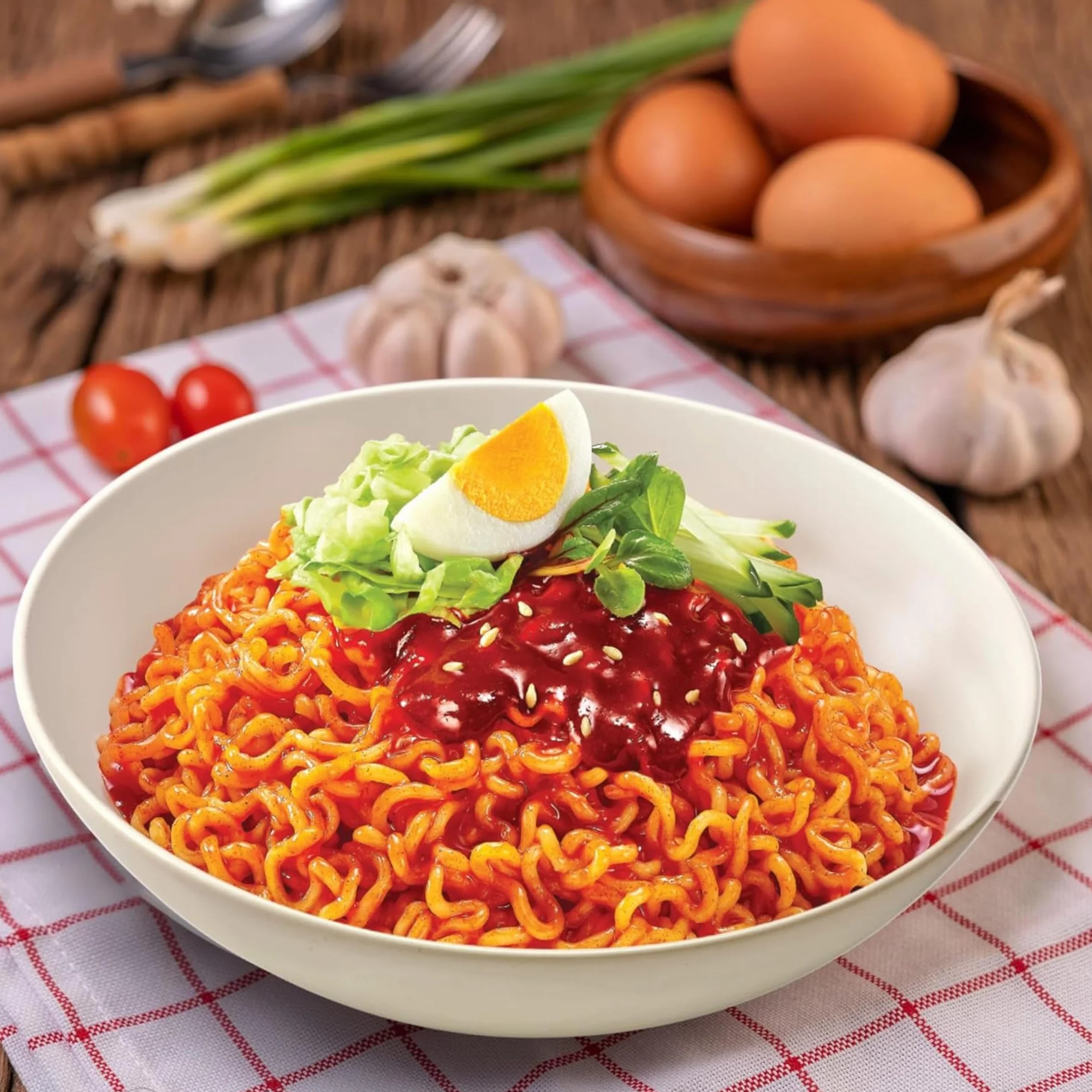 Paldo BiBim makaron orientalny styl koreański Ramen makaron (zestaw 5 sztuk)
