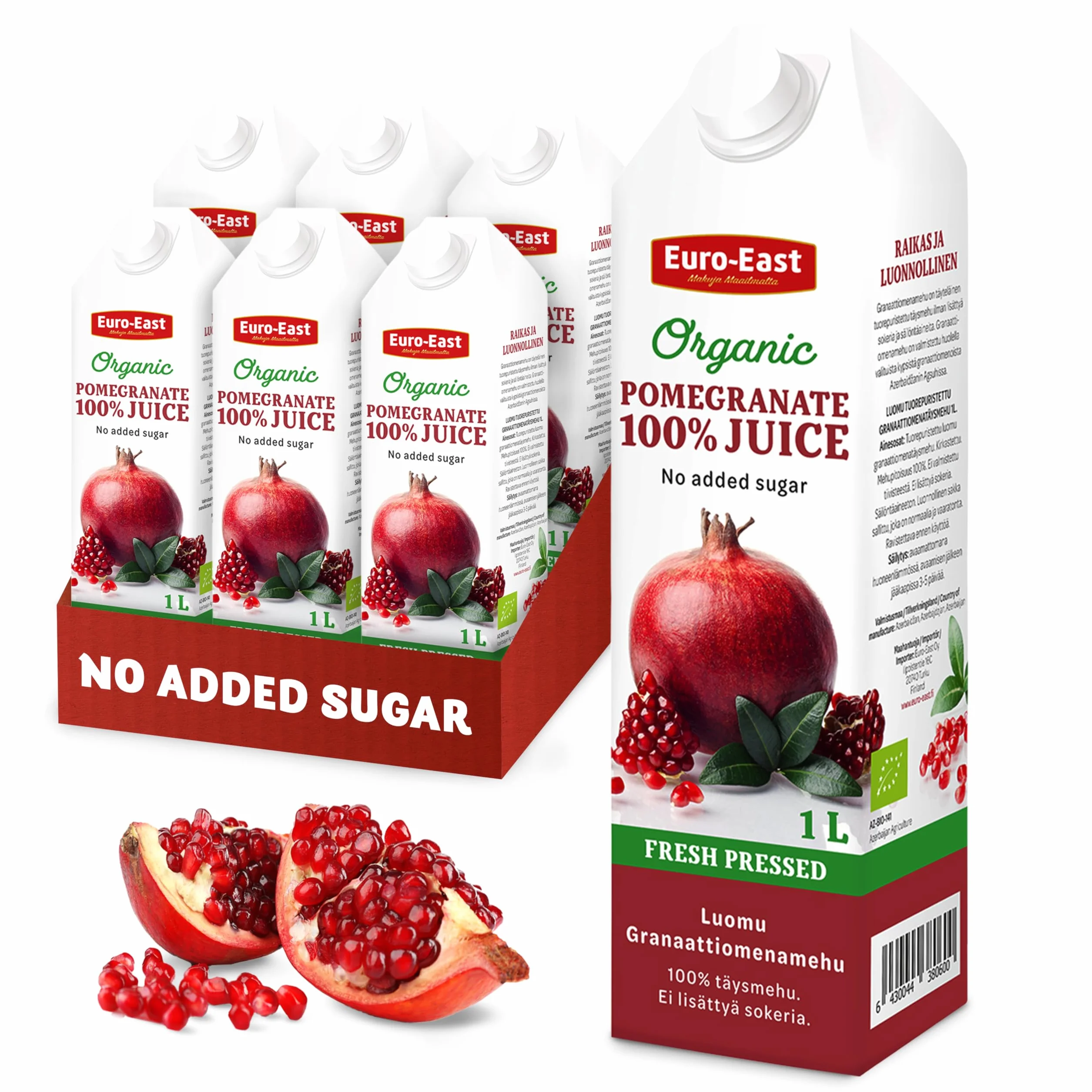 Euro-East BIO Granat 100% sok bezpośredni 6 x 1 l
