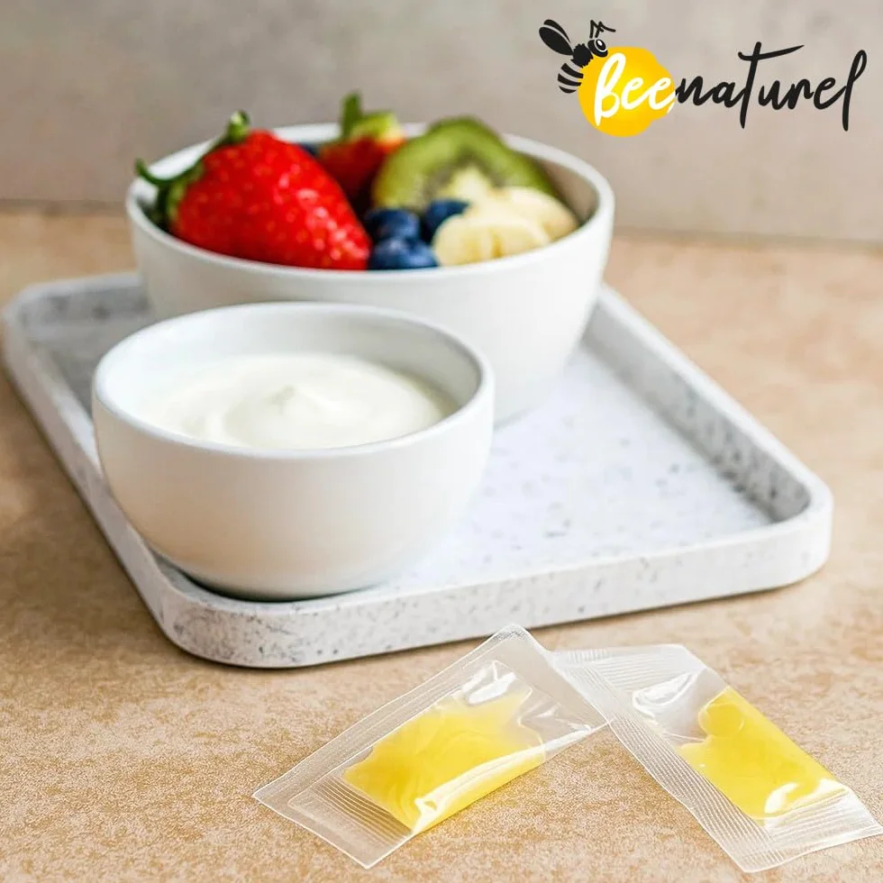 Organiczne mleczko pszczele 120 kapsułek 1g | Program zimowy 4 miesiące | Odporność dorosłych dzieci | 100% naturalny