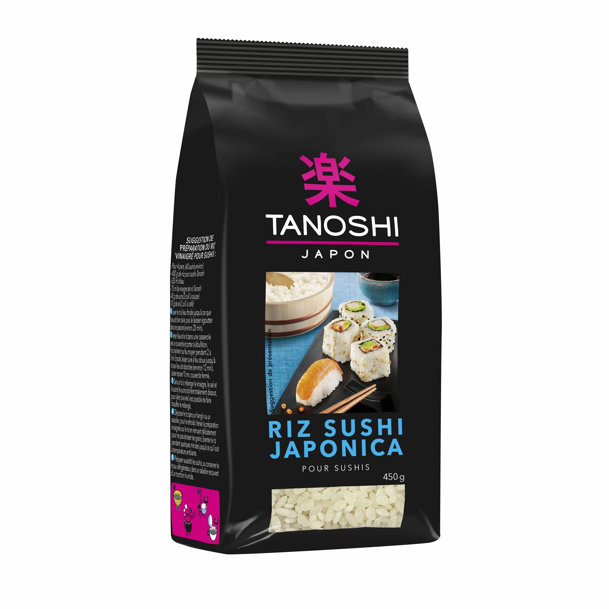 TANOSHI Ryż Sushi Japonica 450 g do Domowych Sushis i Makis