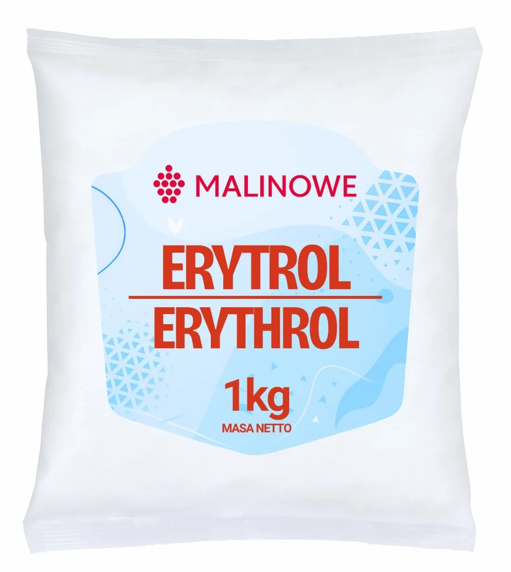 Malinowe ERYTROL 1kg Erytrytol Naturalny Słodzik Premium