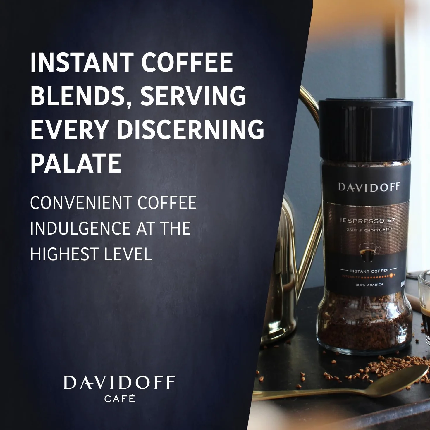 Davidoff Espresso 57 Intense Kawa rozpuszczalna 100% Arabica, 100 g