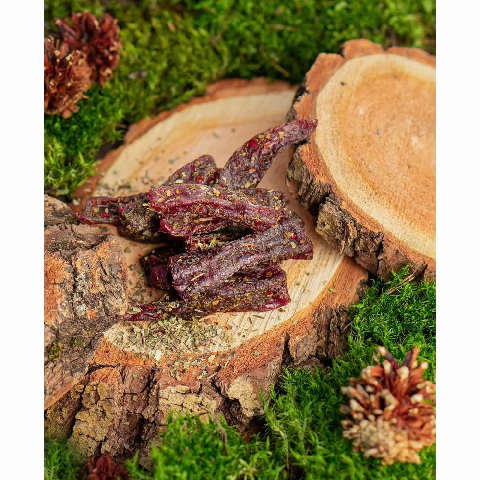Spicy Beef Jerky Steak Suszone mięso Protein Snack Wołowina Wędzony 12 x 50 g
