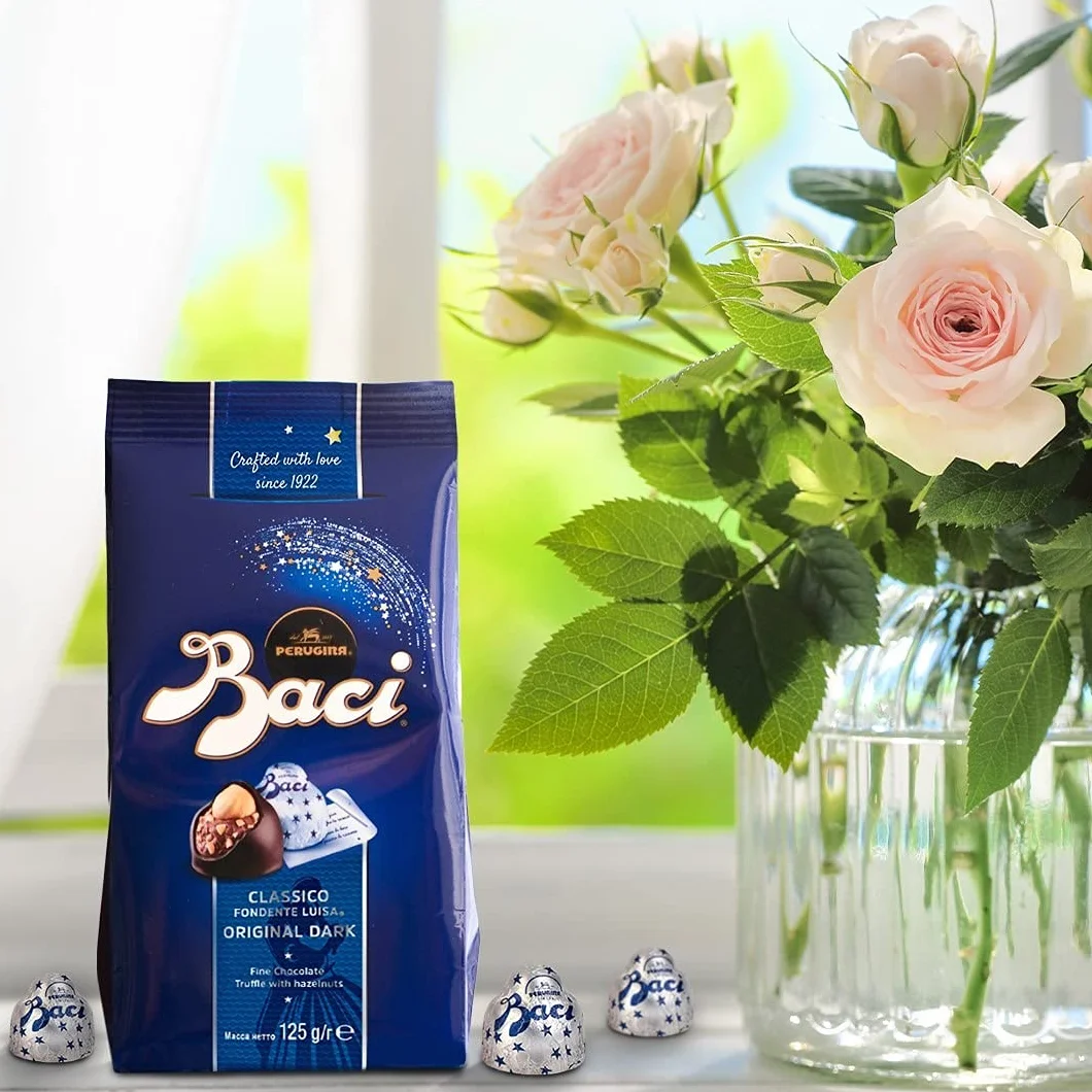 CHOCOLATE BACI PERUGINA ORIGINAL DARK CLASSICO FONDENTE LUISA 125 G