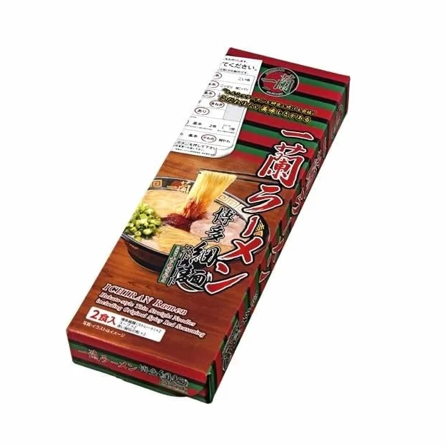 Ichiran Ramen Hakata Tonkotsu – Cienkie makarony z bulionem z kości wieprzowych (2 porcje)