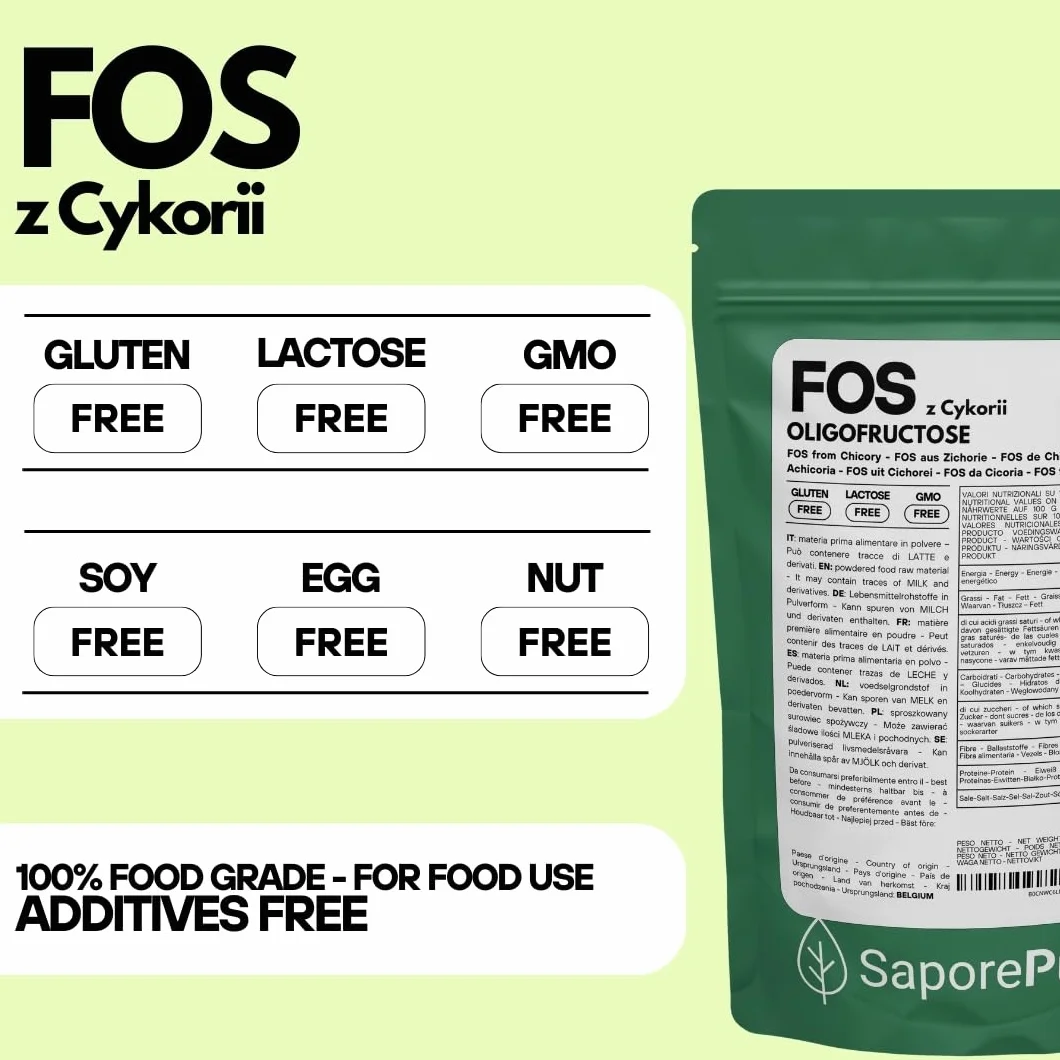 SaporePuro FOS Frukto-Oligosacharydy w proszku 250 g