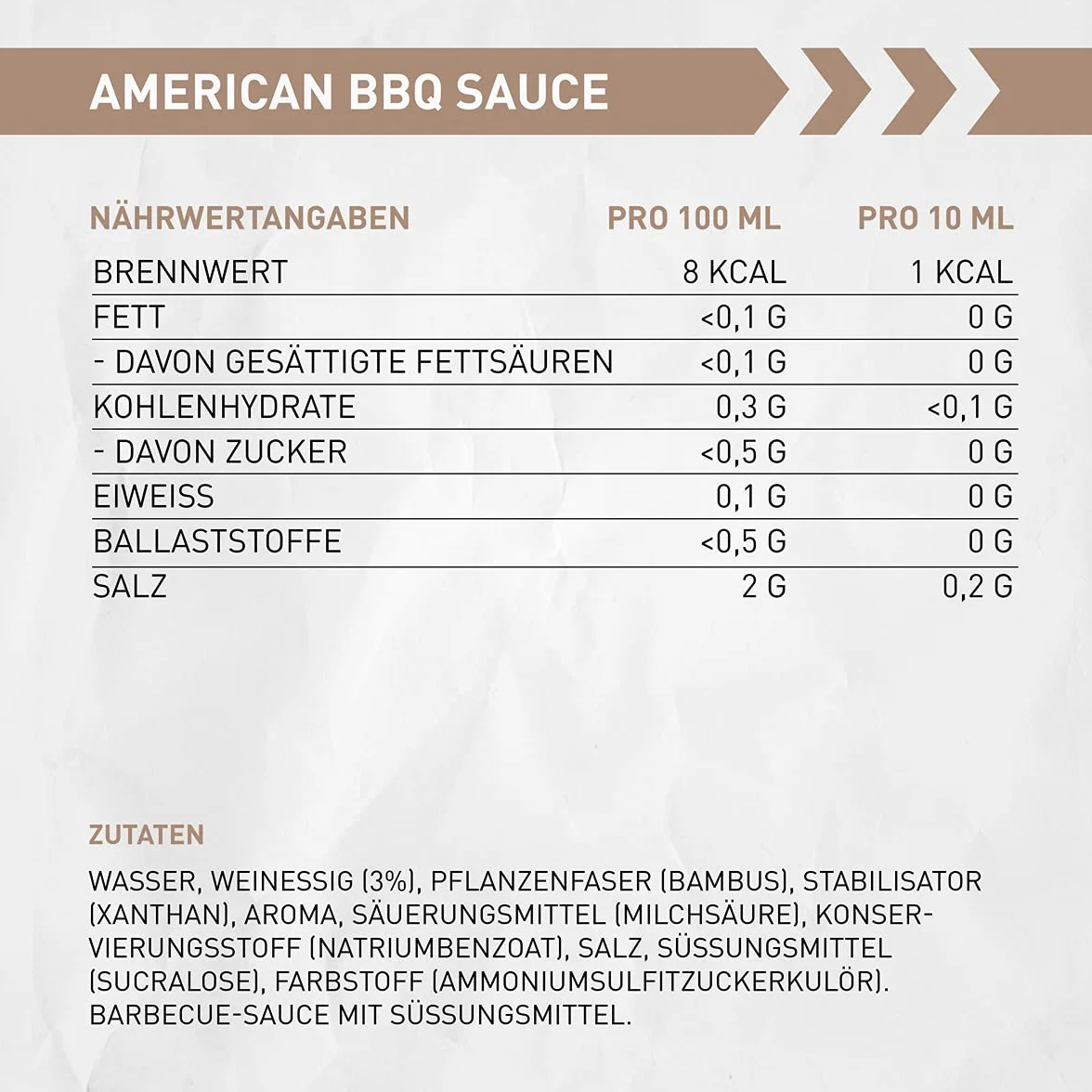 MNIEJ CUKRU I NIEBIEŻO TŁUSZCZONY - Sos Body Attack BBQ zawiera zarówno 0% cukru, jak i 0% tłuszczu. Dzięki temu nasz sos idealnie nadaje się do każdej diety.