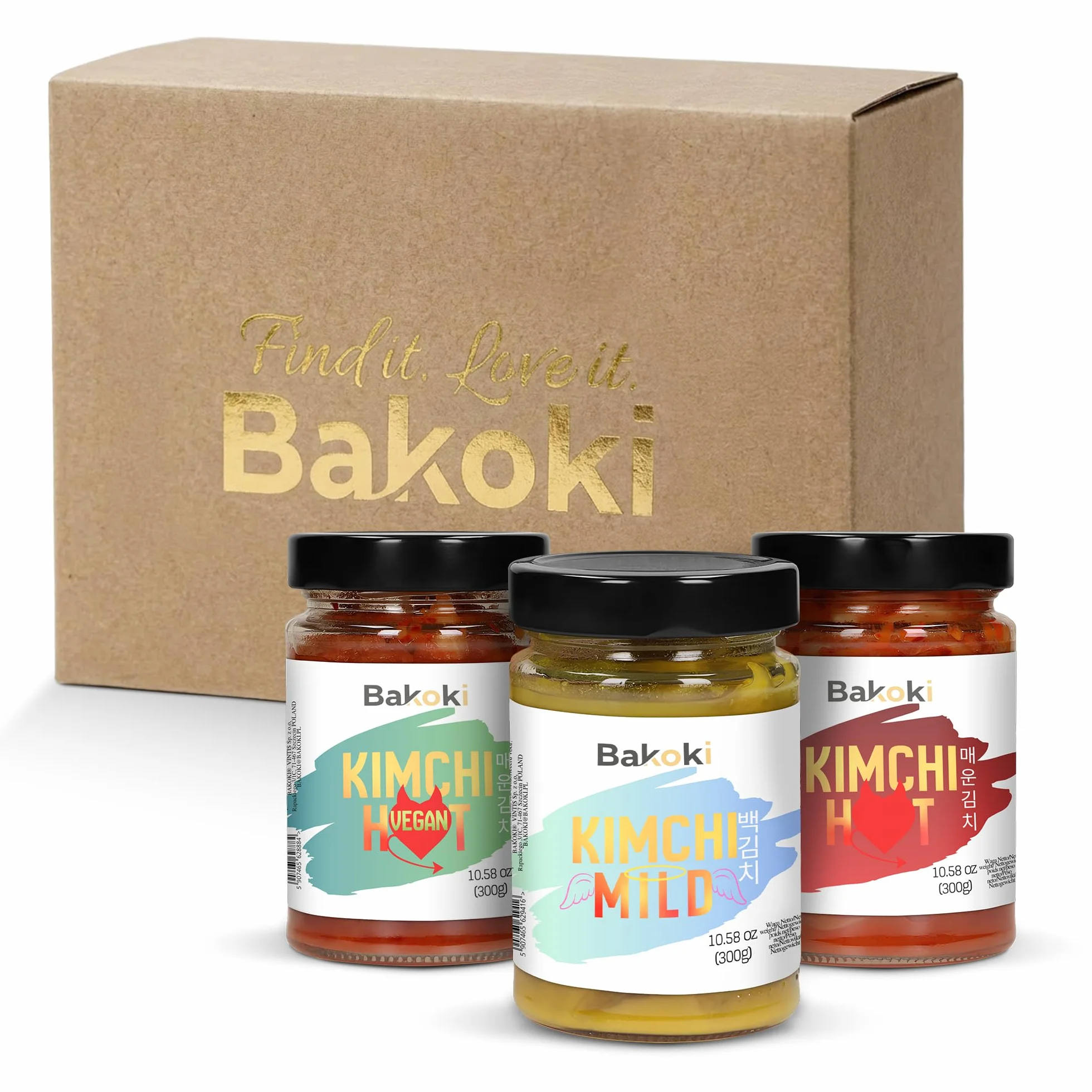 Bakoki KIMCHI Originales koreanisches Rezept - 3er Pack