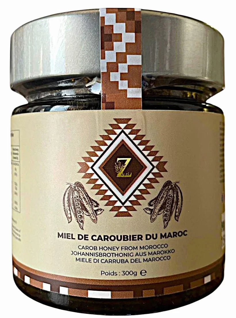 Miód Caroubier z Maroka 300g naturalny z regionu Souss Massa Draa