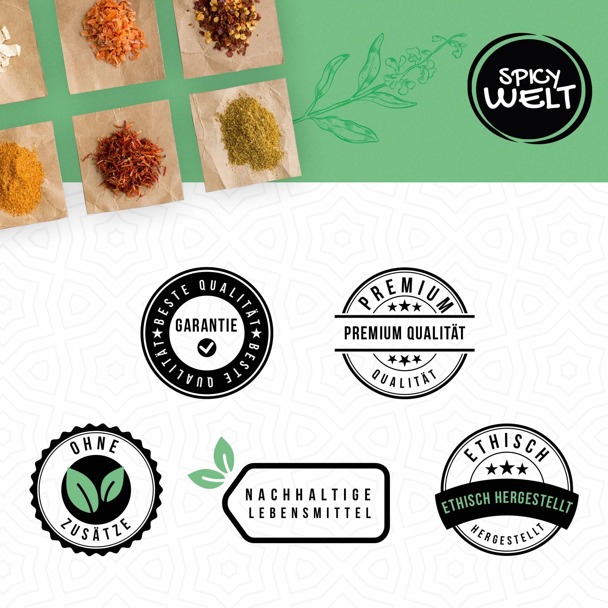 Spicy Welt Pieprz Biały Ziarnisty (100g) – Całe Ziarna do Jasnych Sosów, Żurku, Drobiu, Ryb, Zup & Purée | Łagodny, Ziemisty, Aromatyczny | 100% Naturalny, Bez Dodatków