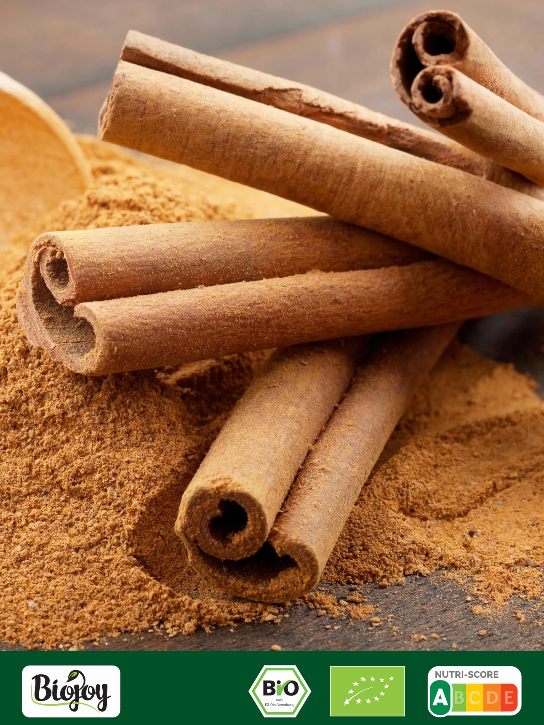 Biojoy BIO-Ceylon drążki cynamonowe 8-12 cm (150 g), całe, ok. 30 sztuk (Cinnamomum verum)