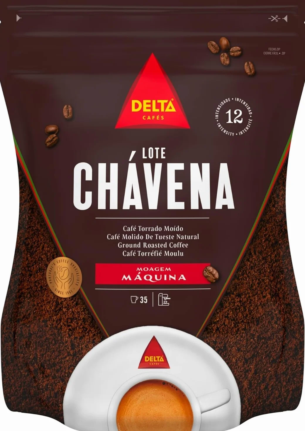 Delta Palona Arabica i Robusta pełne ziarna kawy 250 g