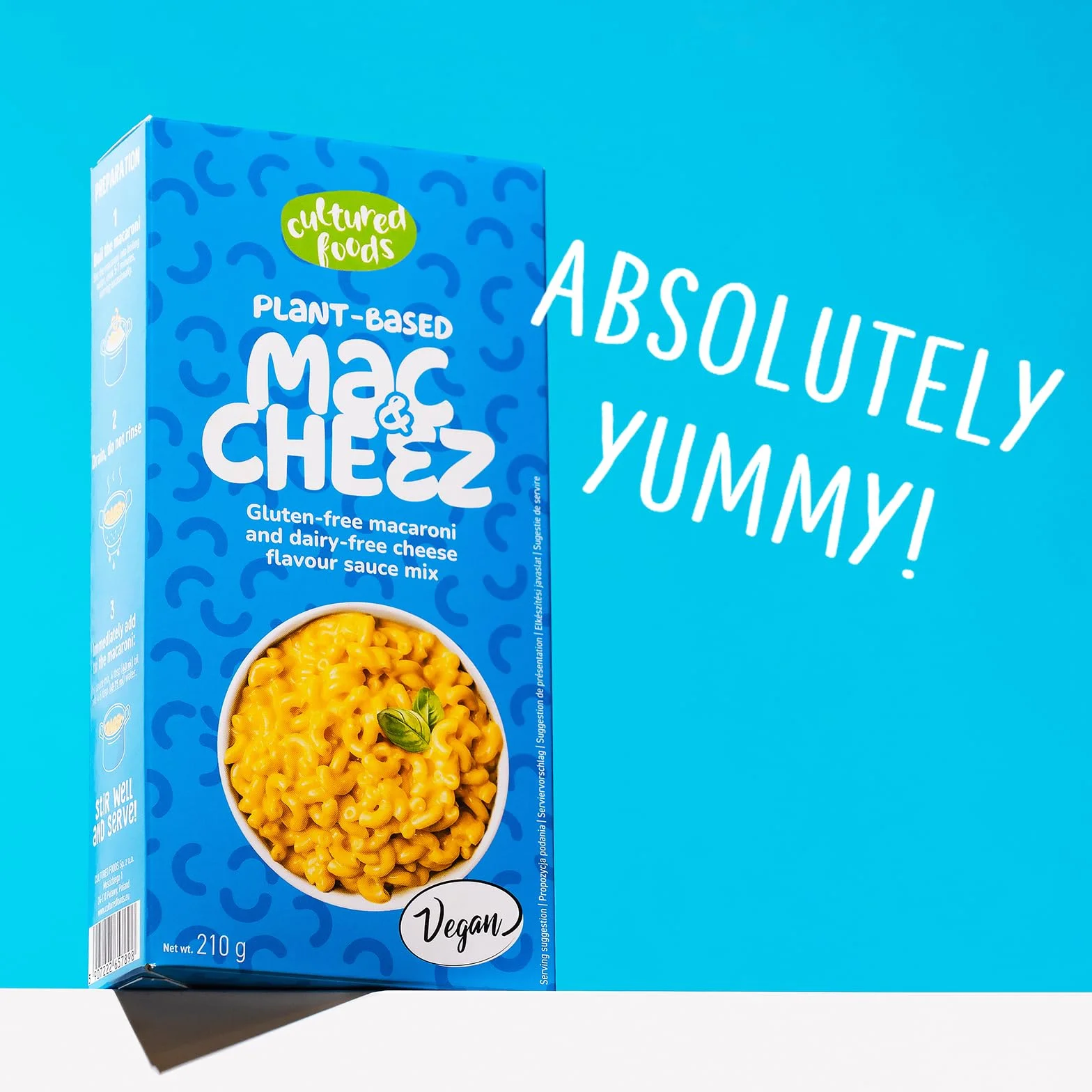 Cultured Foods Wegańskie Mac And Cheese Bez Glutenu Wegańskie Danie Serowe Bez Laktozy MAC & CHEEZ