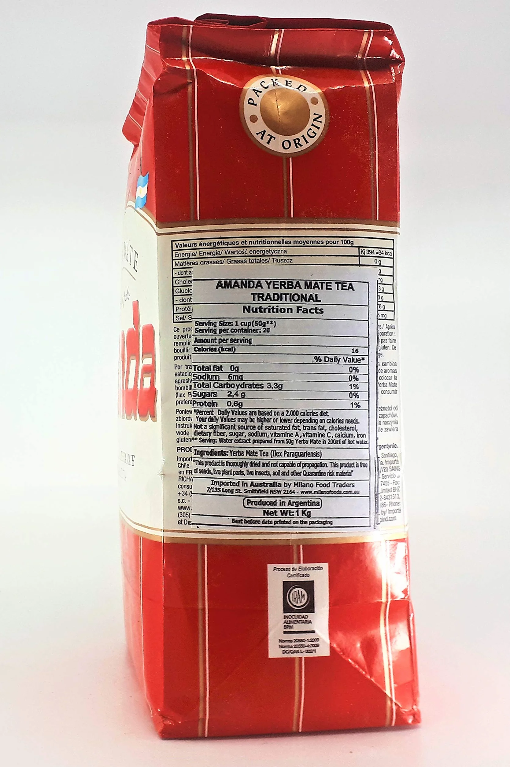 Yerba Mate Amanda Red 1kg