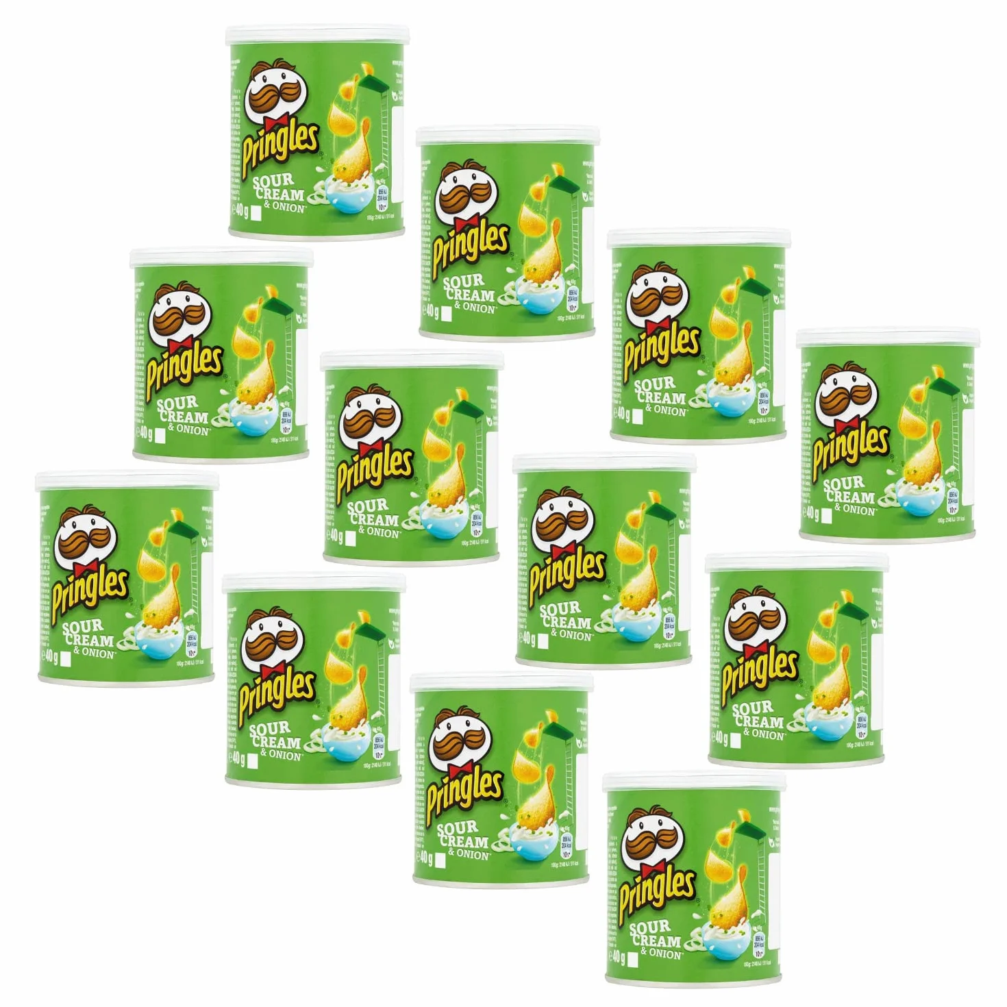 Pringles Chipsy Cebulowe Krem Cebulowy - 12 Słoików