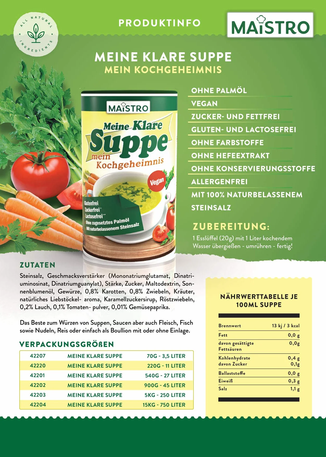 Maistro MKS-900g Wegański środek do budzenia warzyw i przypraw 900 g