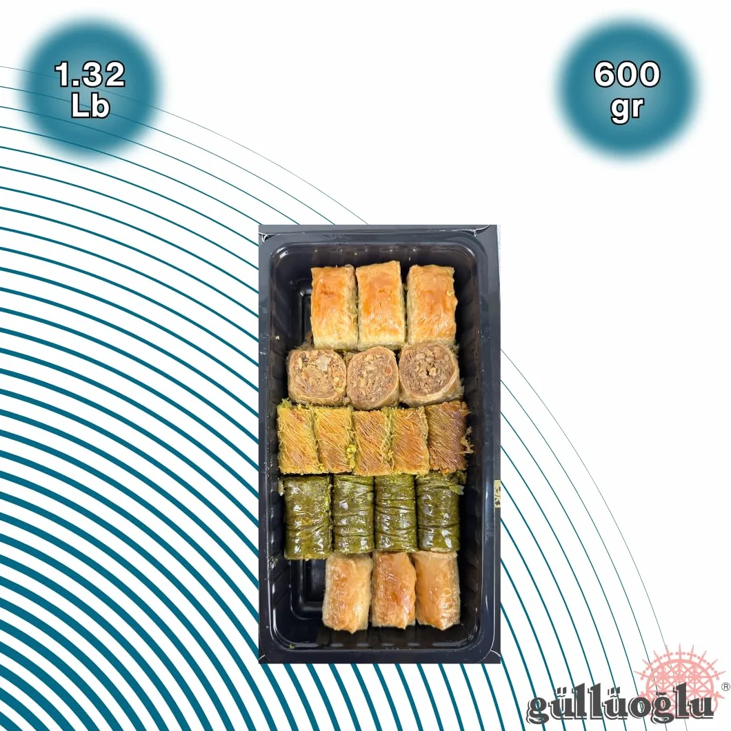 Gulluoglu Baklava Turecka 18 sztuk 600 g 5 asortymentów