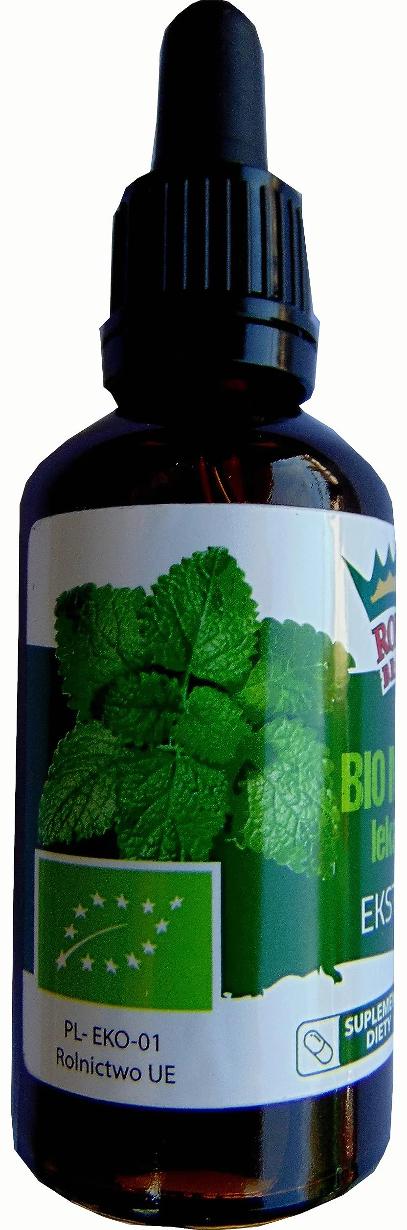 Melisa lub melisa (Melissa officinalis) liście/BIO/Organic/płynny ekstrakt krople 50 ml z pipetą