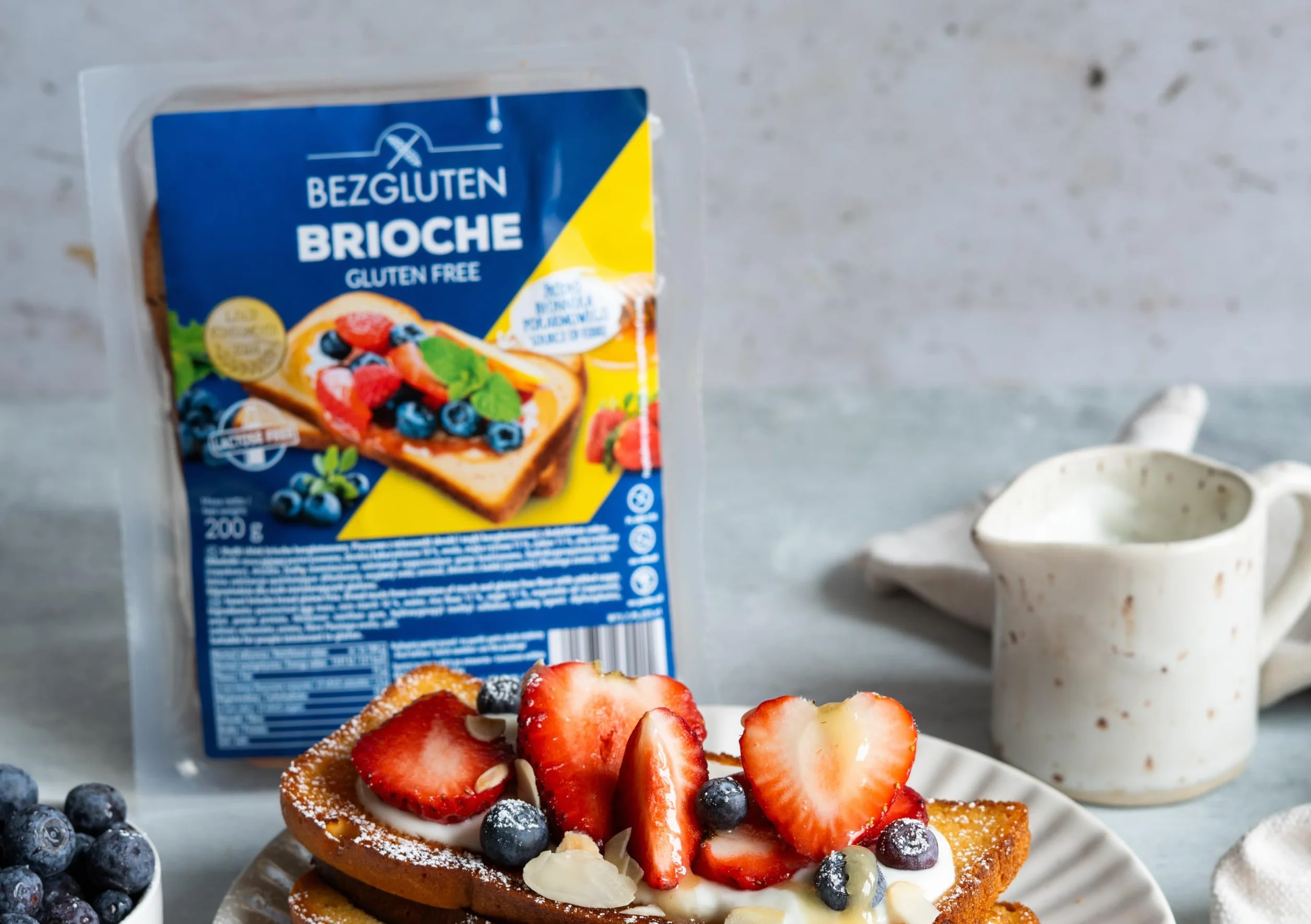 Bezgluten Brioche Bezglutenowy, Bez Laktozy, Pieczywo Śniadaniowe, 200g