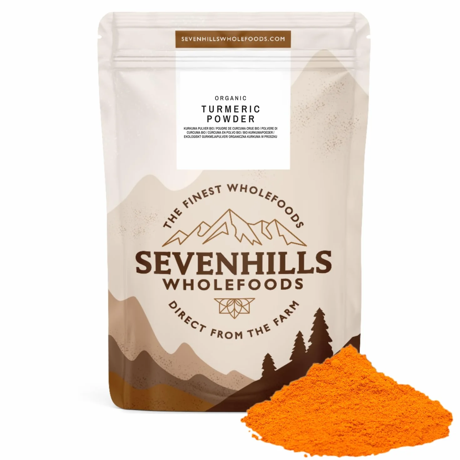 Sevenhills Wholefoods Organiczna Kurkuma W Proszku 500g