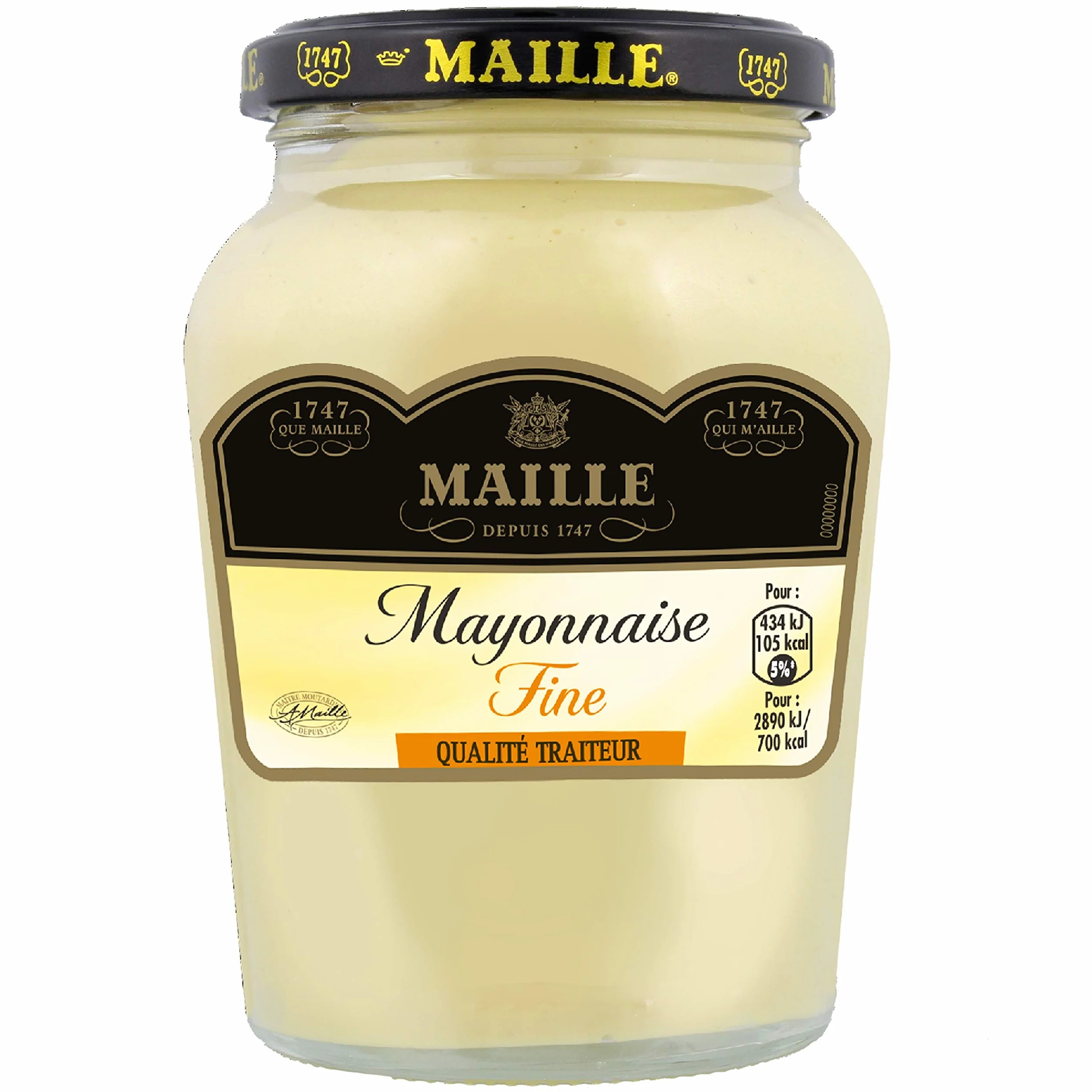 Maille Majonez wysokiej jakości słoiki gastronomiczne, gładka tekstura, wzbogacone musztardą Dijon 320 g