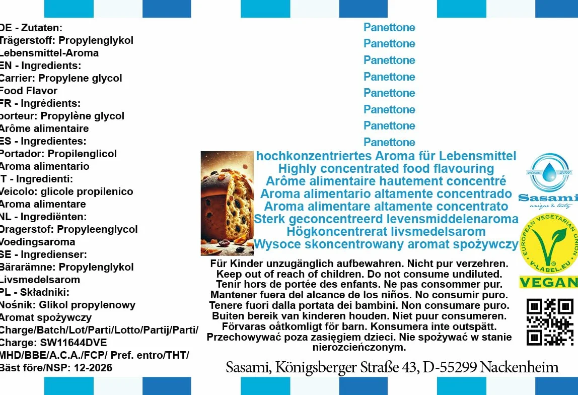 Panettone Aromat Koncentrat - wegański - Sasami - 10ml
