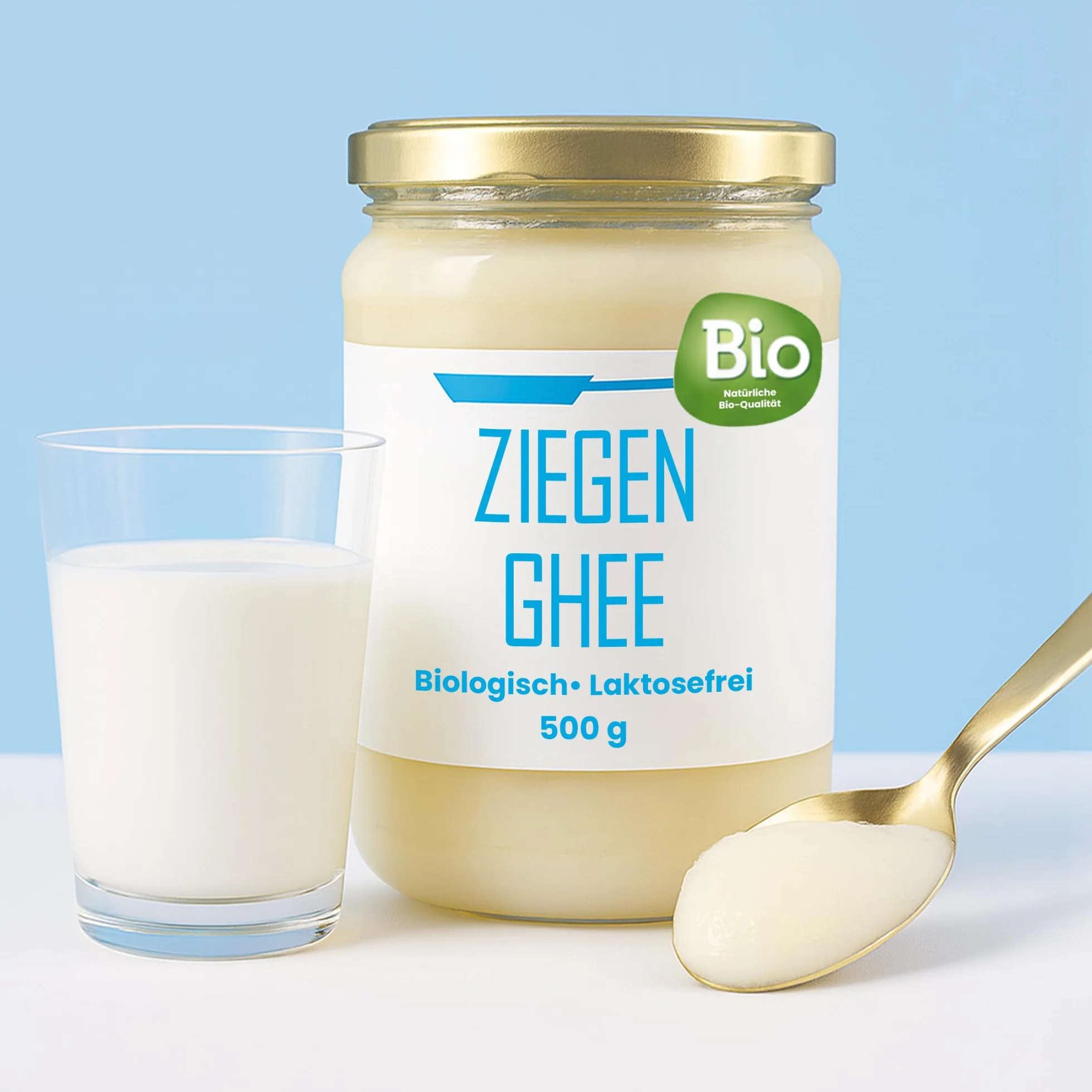 Organic Goat Ghee 500g Pure Clarified Butter Paleo Keto Gluten-Free Lactose-Free Ayurveda