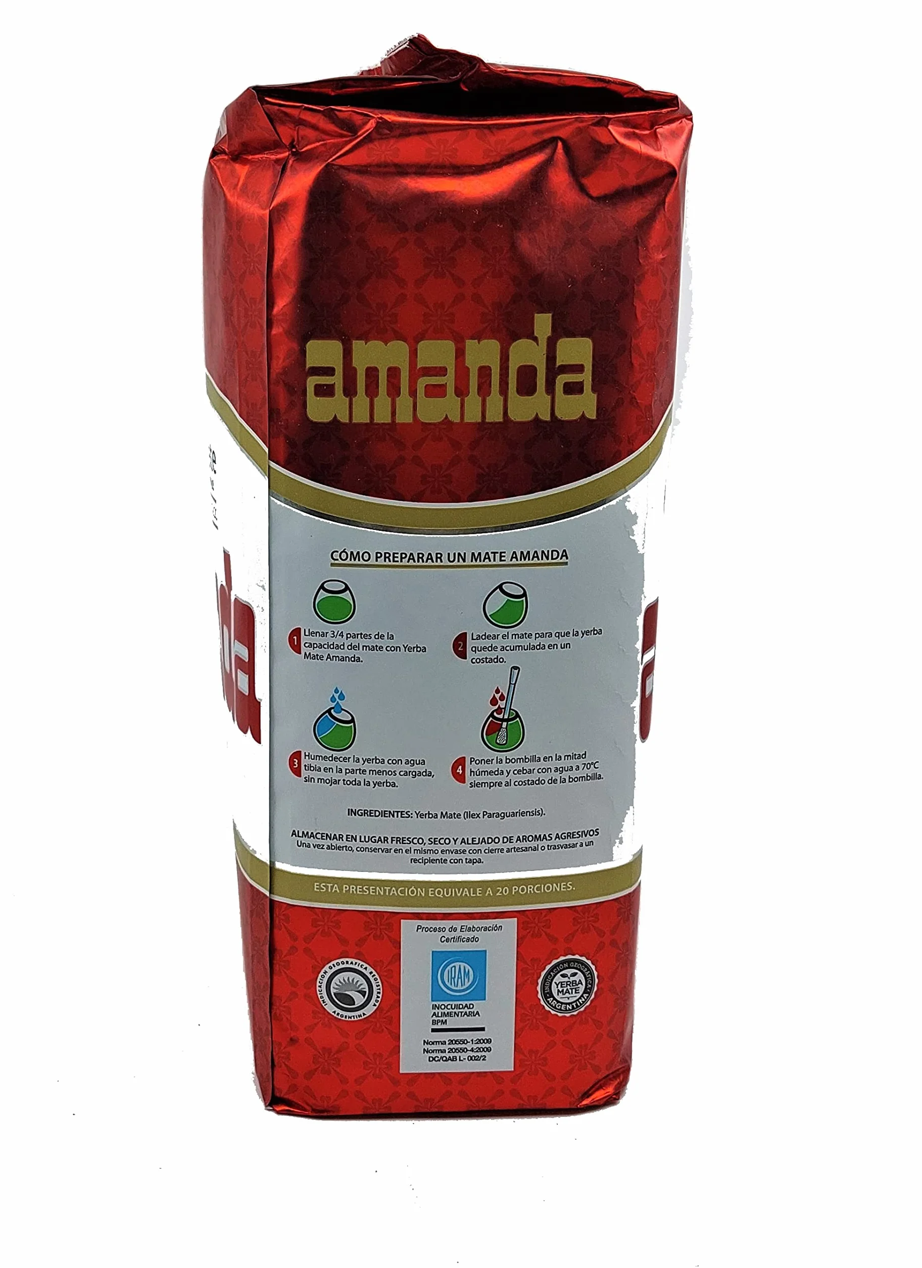 Yerba Mate Amanda Seleccion Especial 1000 g Mate Tee z Argentyny