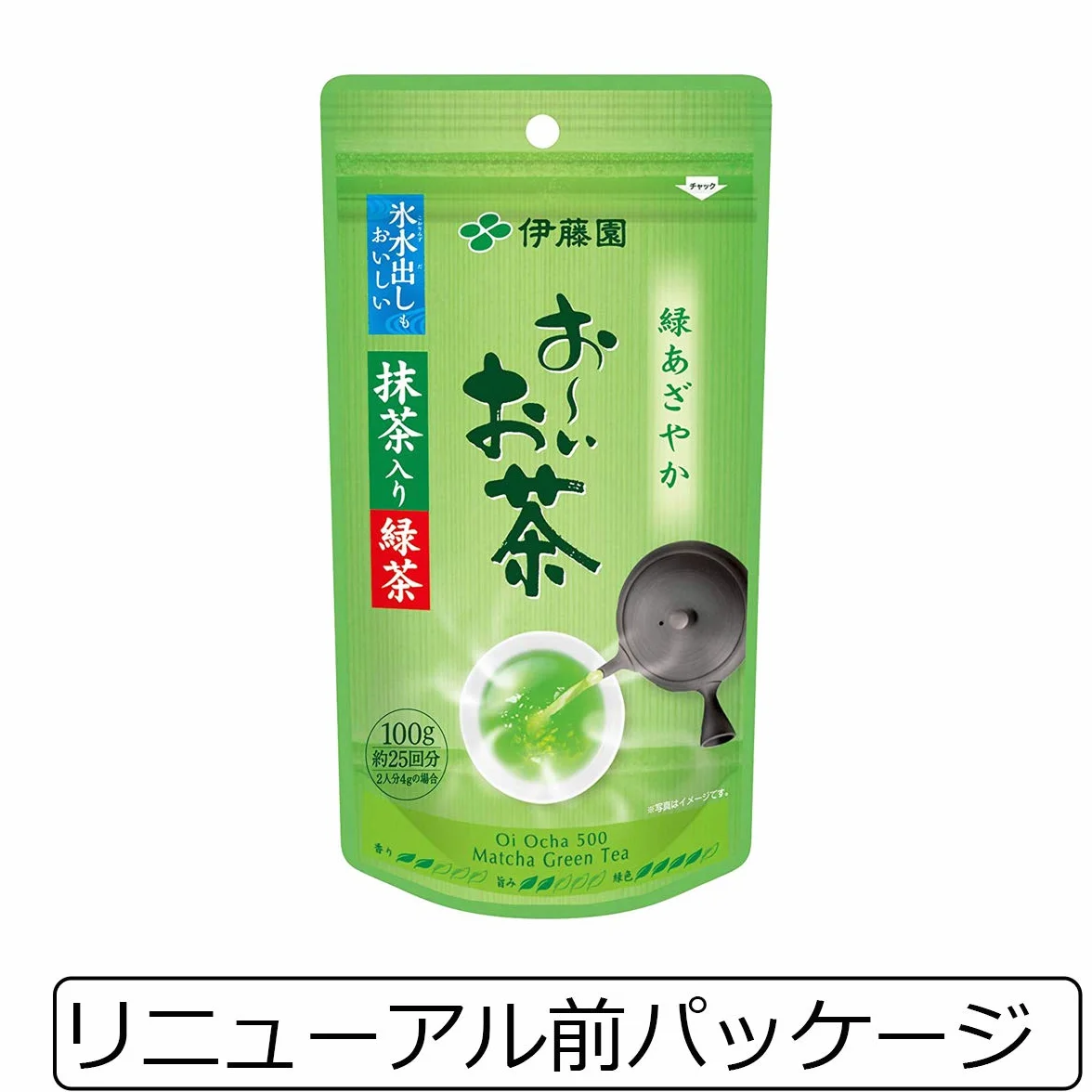 Itoen Oiocha Matcha-iri Ryokucha Japoński Liść Zielonej Herbaty 100 g
