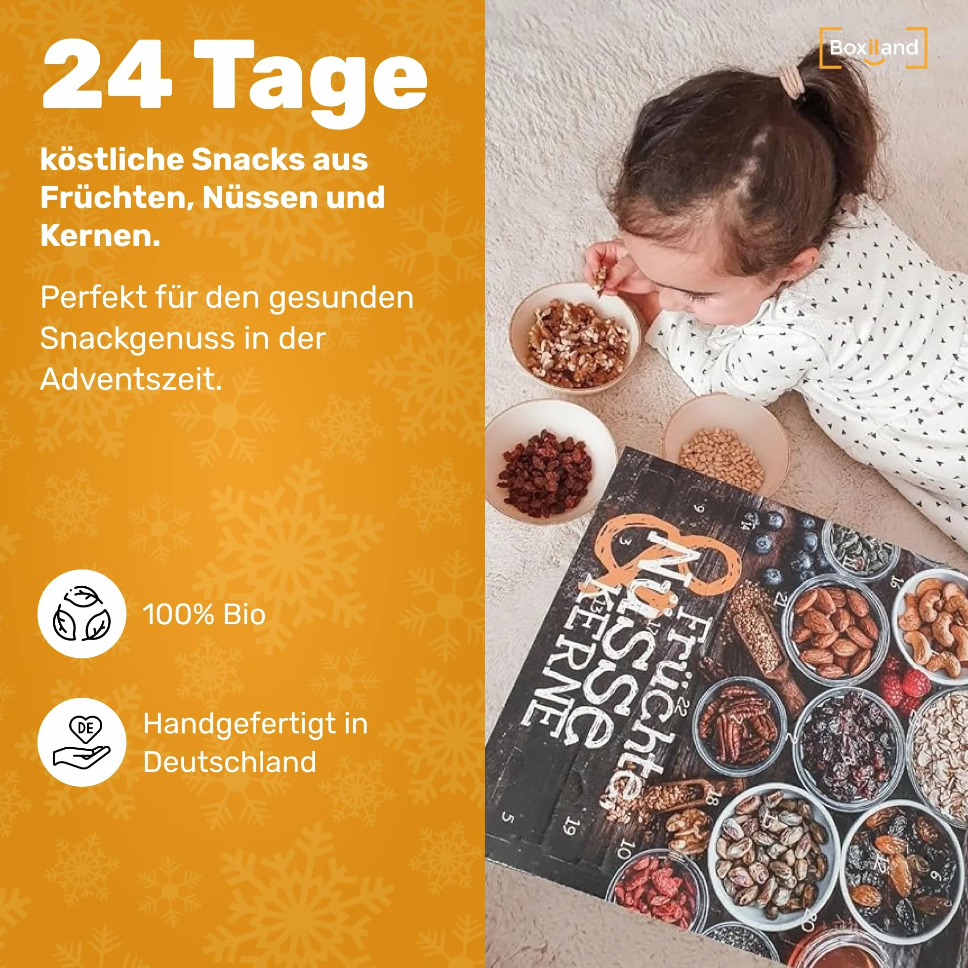 Kalendarz Adwentowy 2025 Owoce Orzechy Nasiona 24 Zdrowe Przekąski Vegan Bio