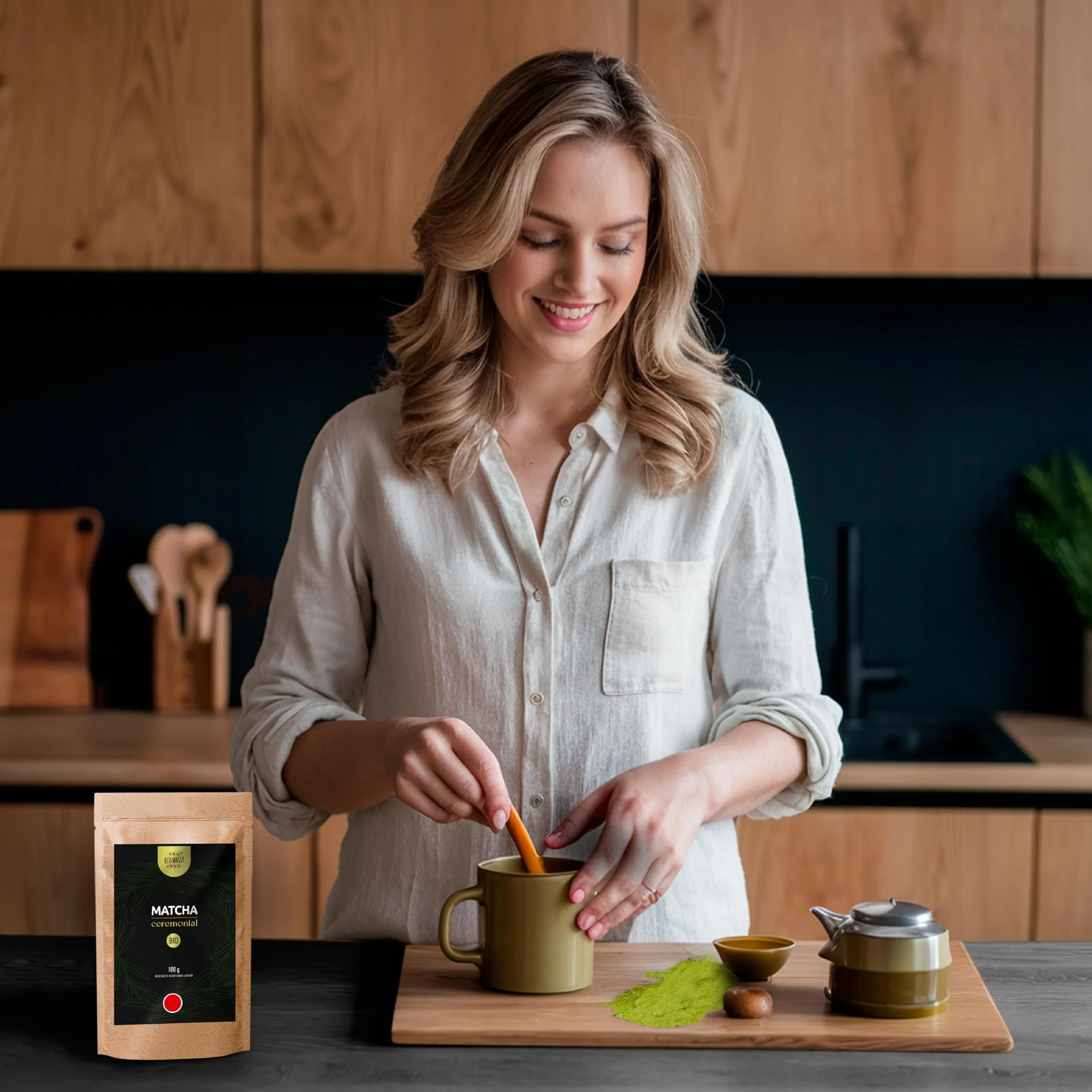 BIO Japońska herbata Matcha CEREMONIAL w proszku 100% Naturalna Czysta z upraw ekologicznych 100g
