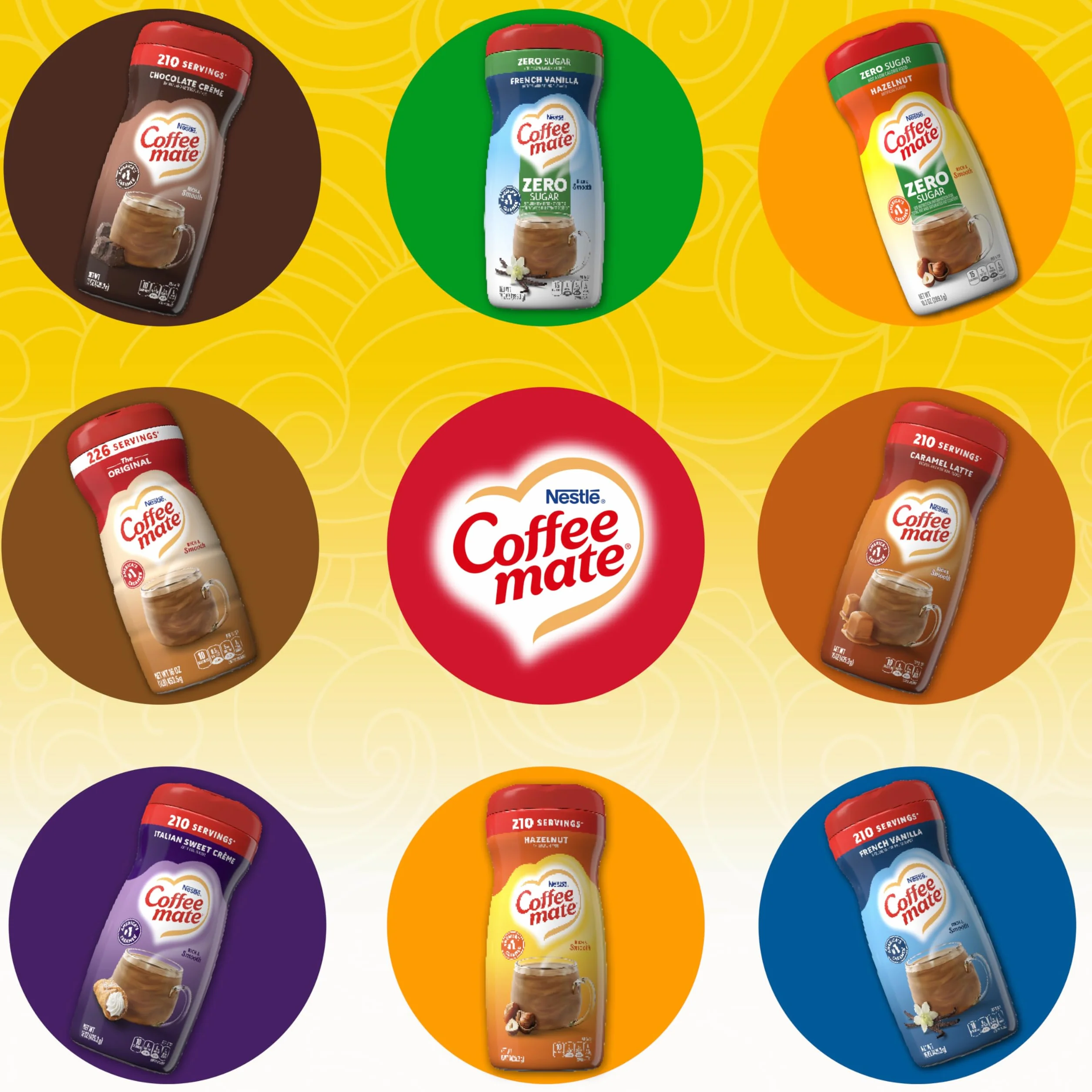 Nestlé Coffee mate śmietanka w proszku bez cukru, orzech laskowy, 300 ml