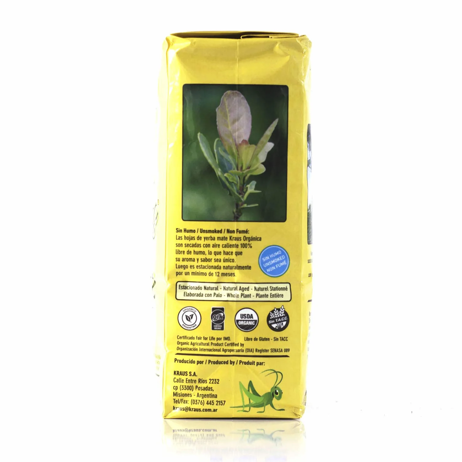 Kraus Mate Organica 500 g - ekologiczna herbata mate z Argentyny, handlowana uczciwie