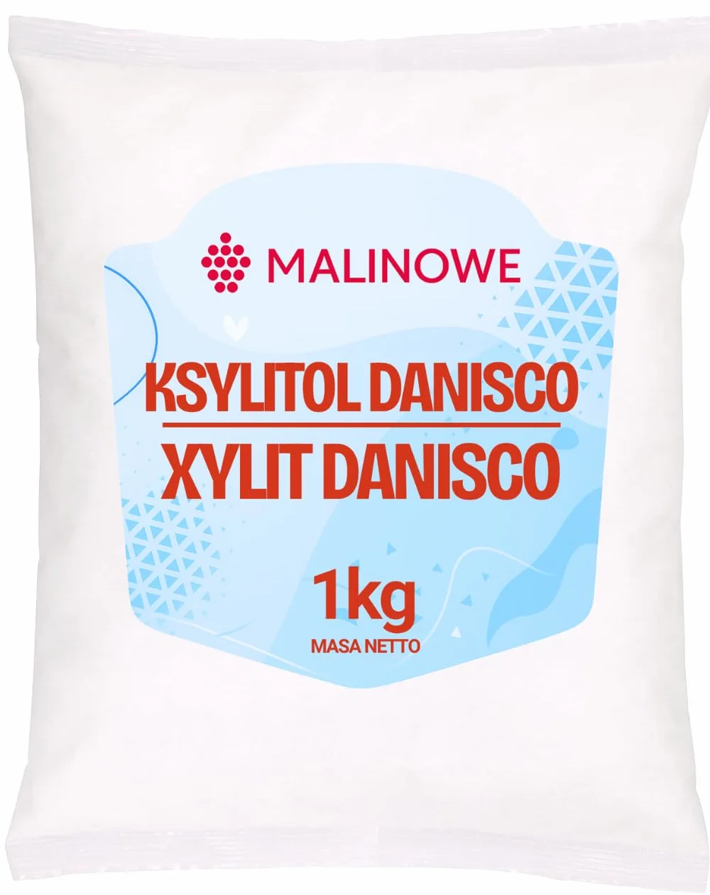 Malinowe KSYLITOL DANISCO 1kg Fiński Cukier Brzozowy Naturalny