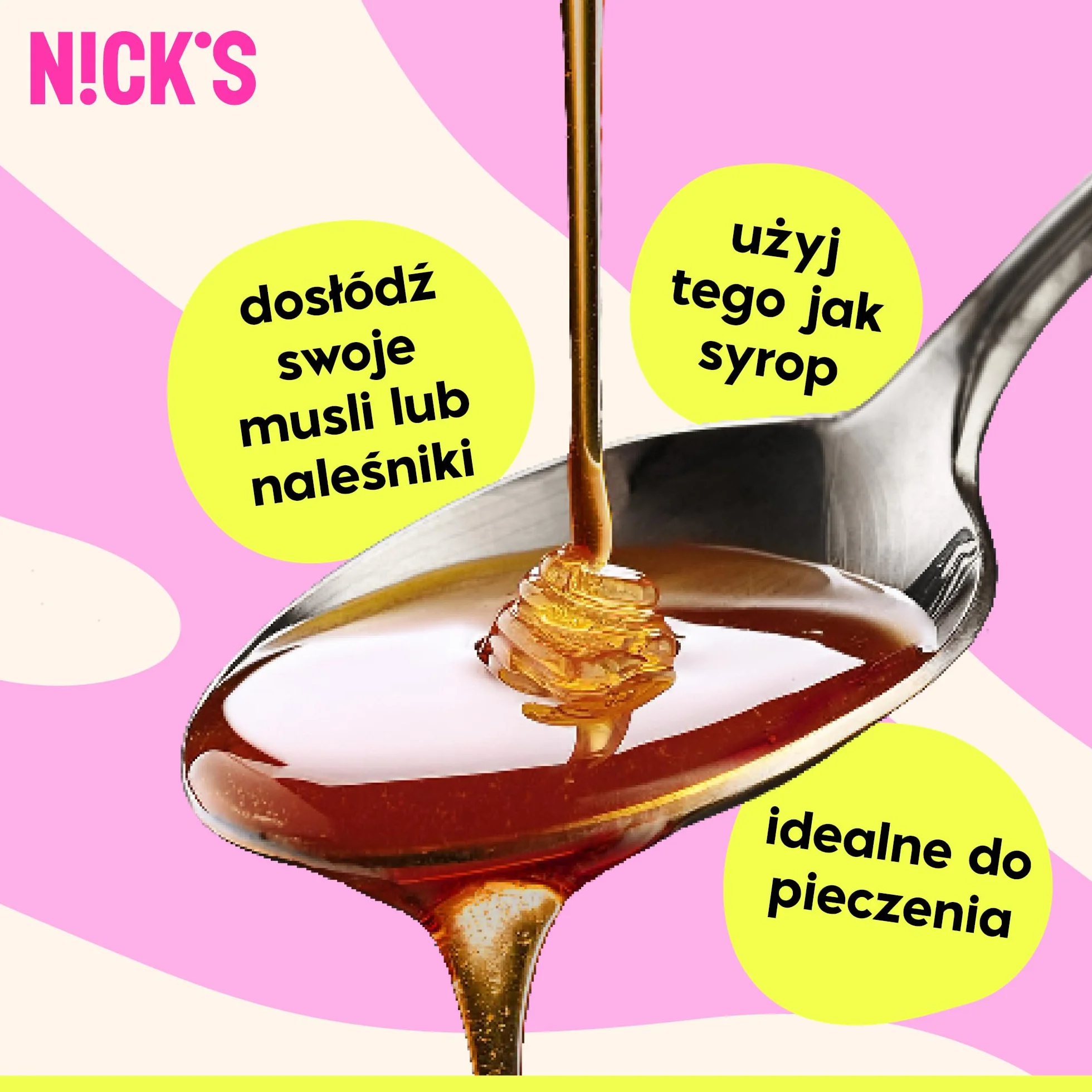 NICKS Fiber syrup, syrop z włókna, bogaty w błonnik, naturalny keto słodzący bez dodatku cukru, bez glutenu, zamiennik cukru o niskiej zawartości węglowodanów (300 g)