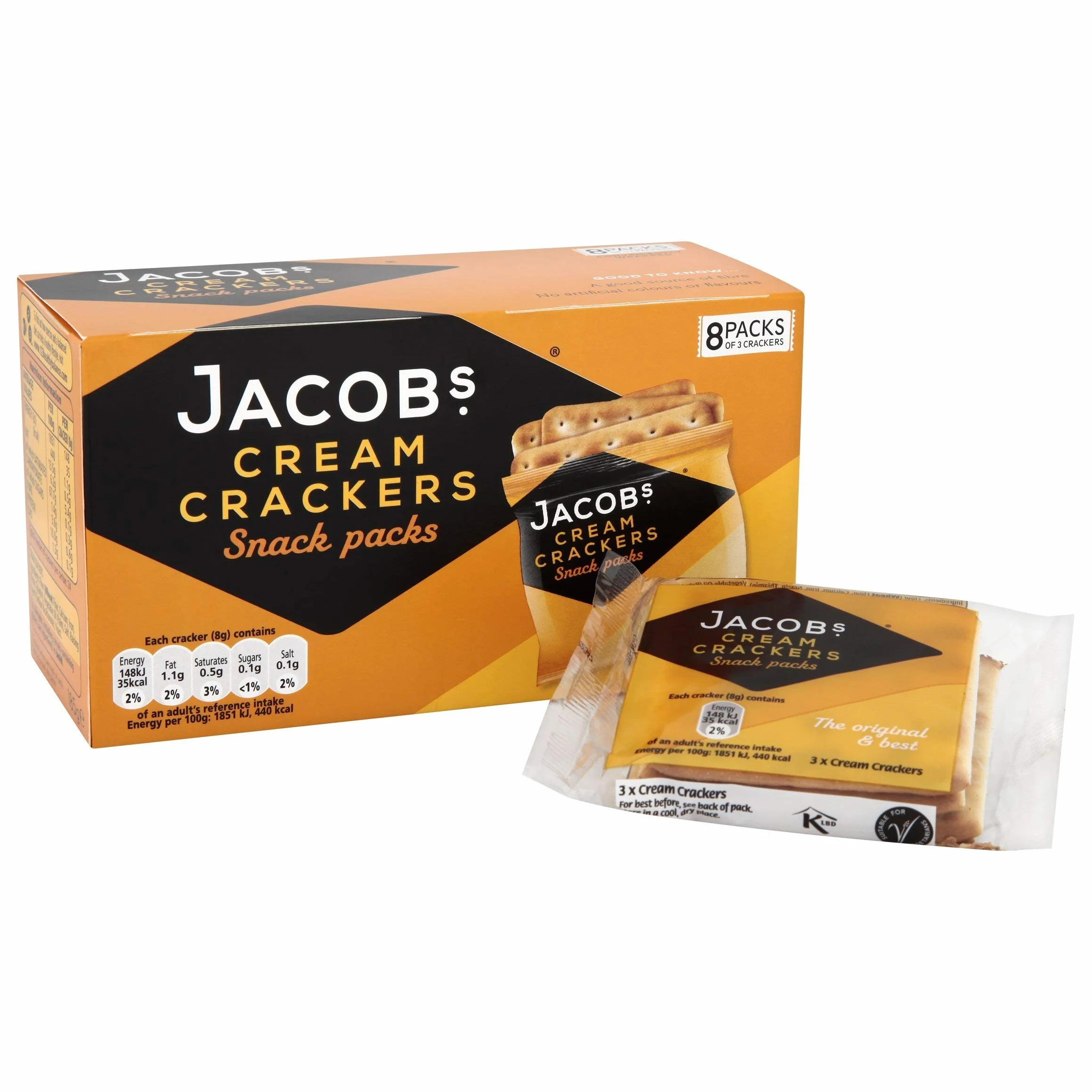 Jacobs Cream Crackers Snack Pack 190g