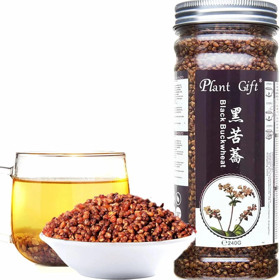 Organic Black Buckwheat Tea 240g 8.46oz Pieczona herbata gryki bez kofeiny bezglutenowa naturalna