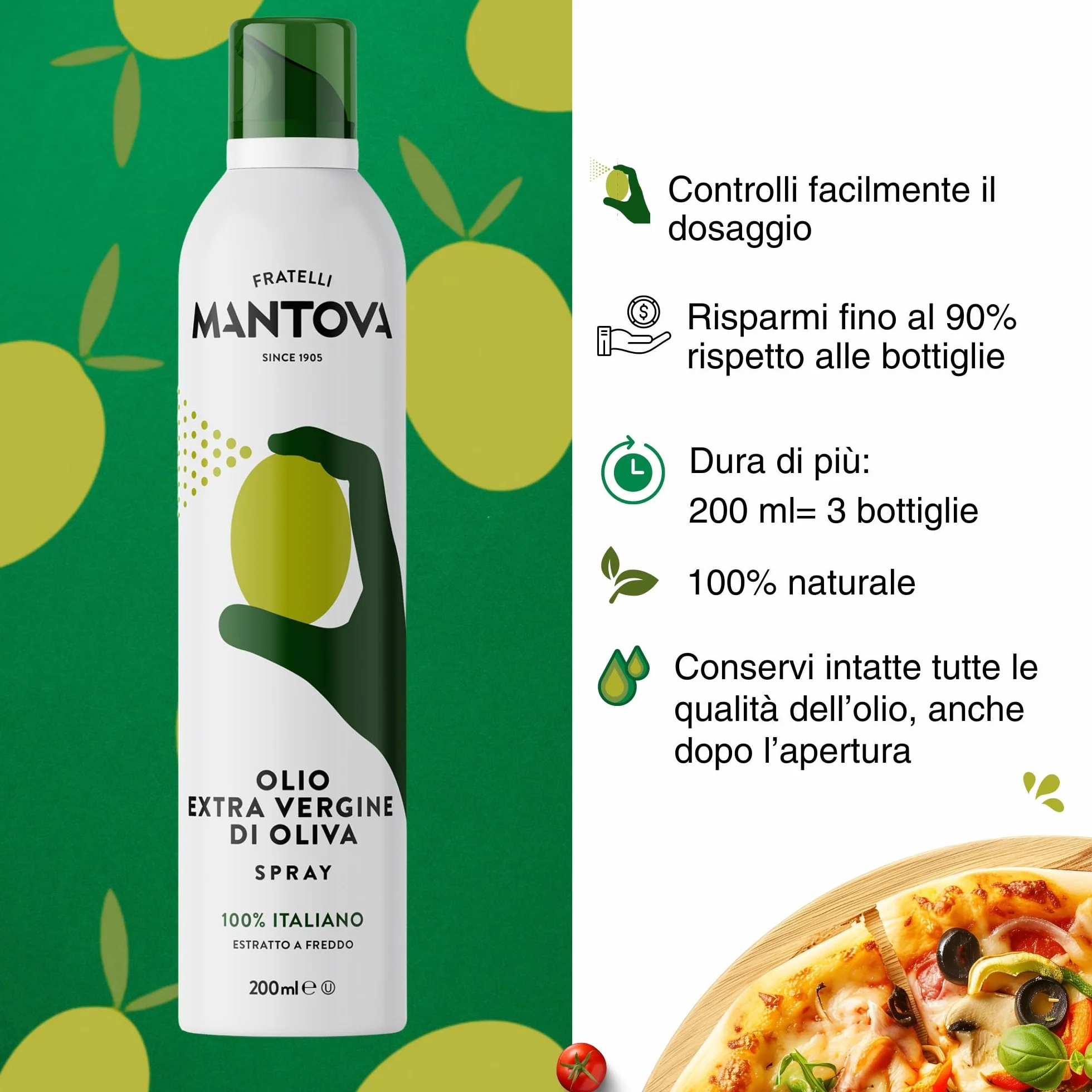 Fratelli Mantova Oliwa w sprayu Extra Vergina di Oliva 200ml