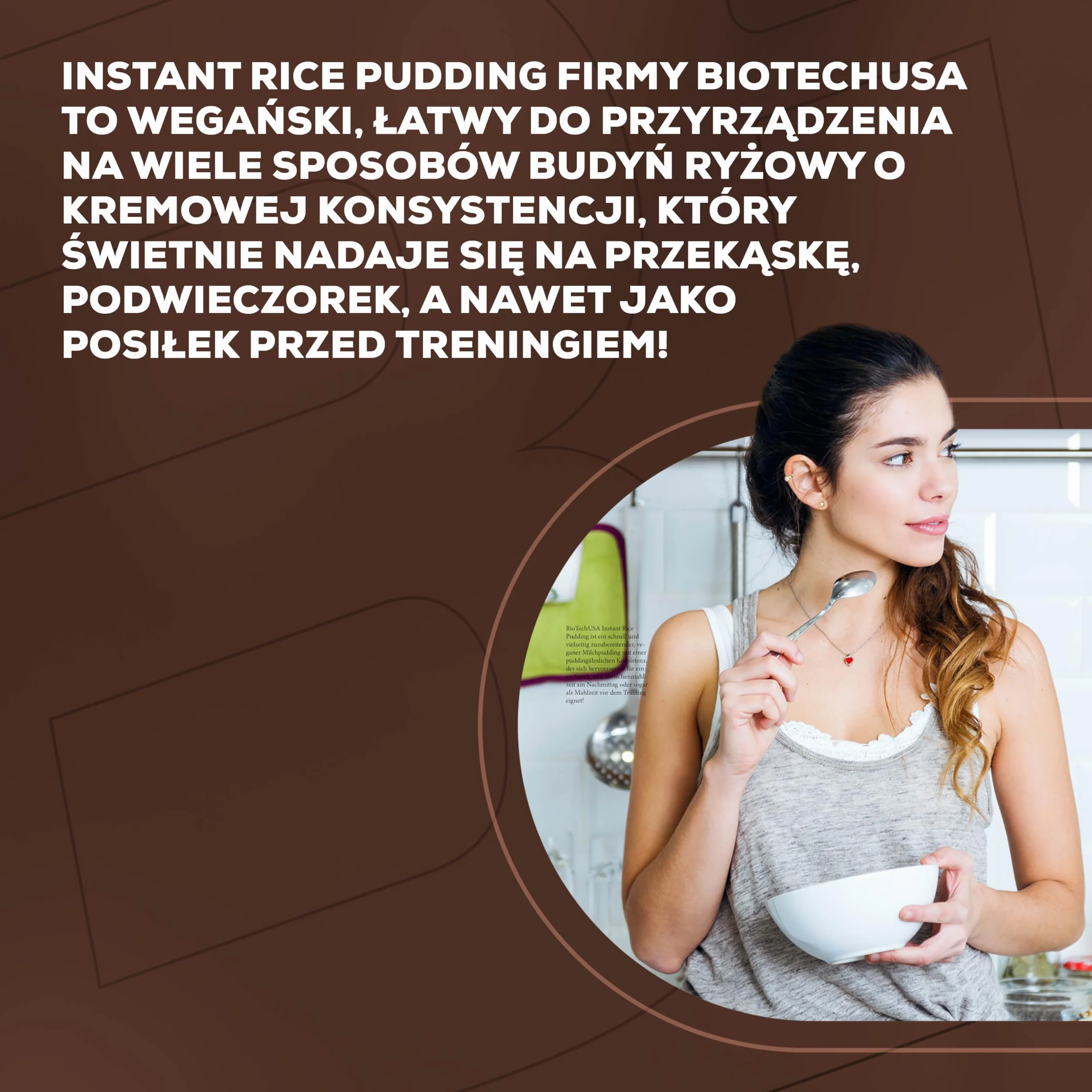 BioTechUSA Rice Pudding | błyskawiczny pudding ryżowy w proszku | wegański | całkowicie naturalny, 1000 g, Bezsmakowy