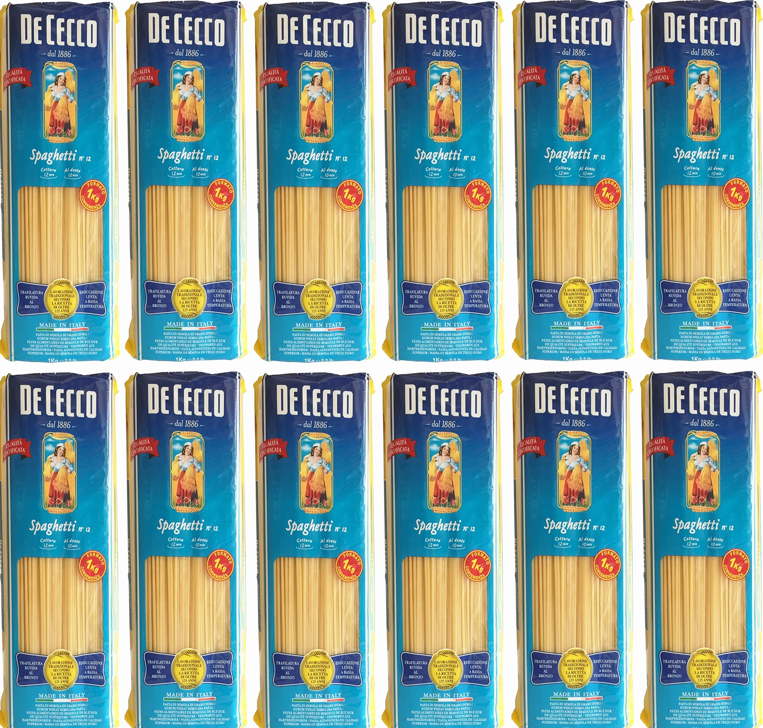 De Cecco Spaghetti N°12 12 x 1 kg