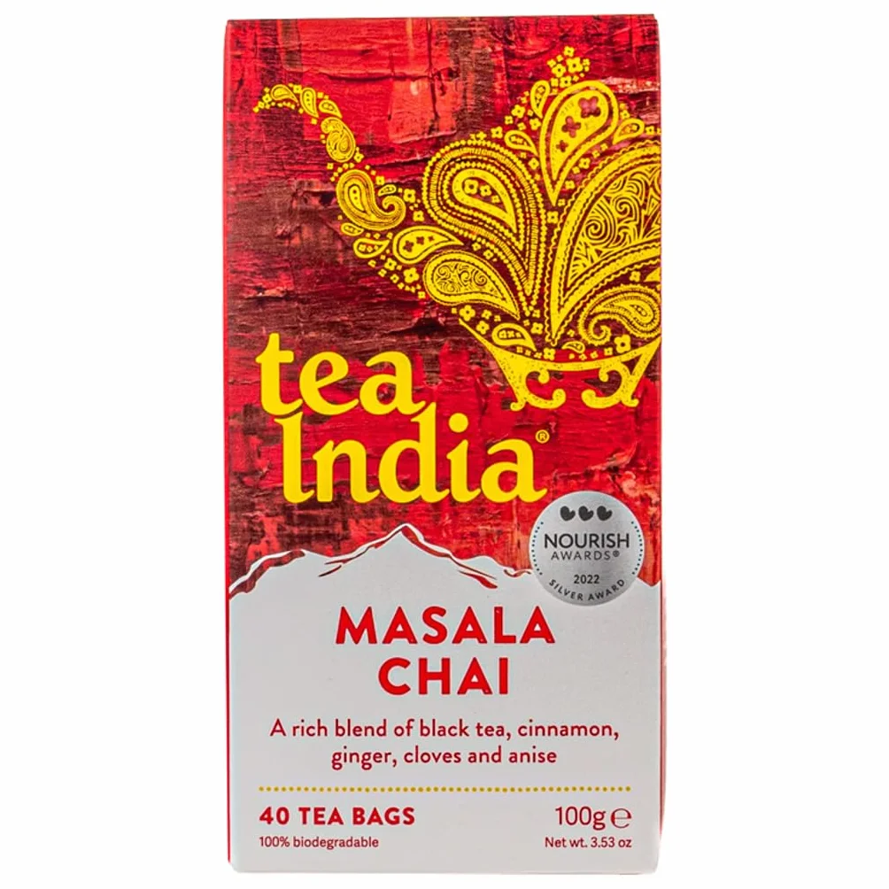 Tea India Masala Chai torebki herbaty, 40 torebek herbaty