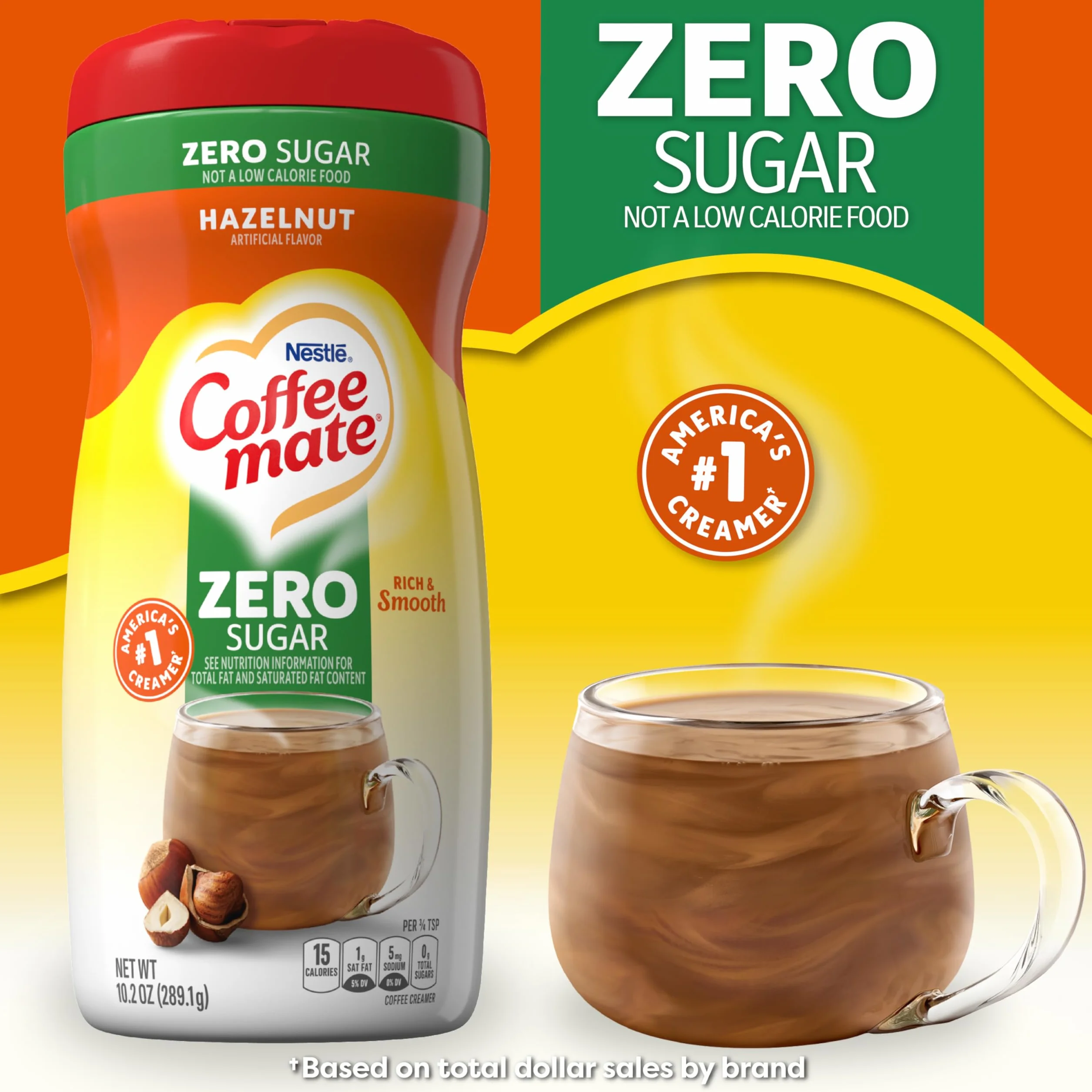 Nestlé Coffee mate śmietanka w proszku bez cukru, orzech laskowy, 300 ml