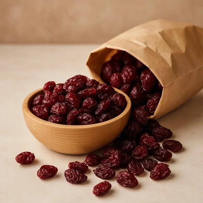 Malinowe ŻURAWINA SUSZONA 1kg Cięta Naturalna