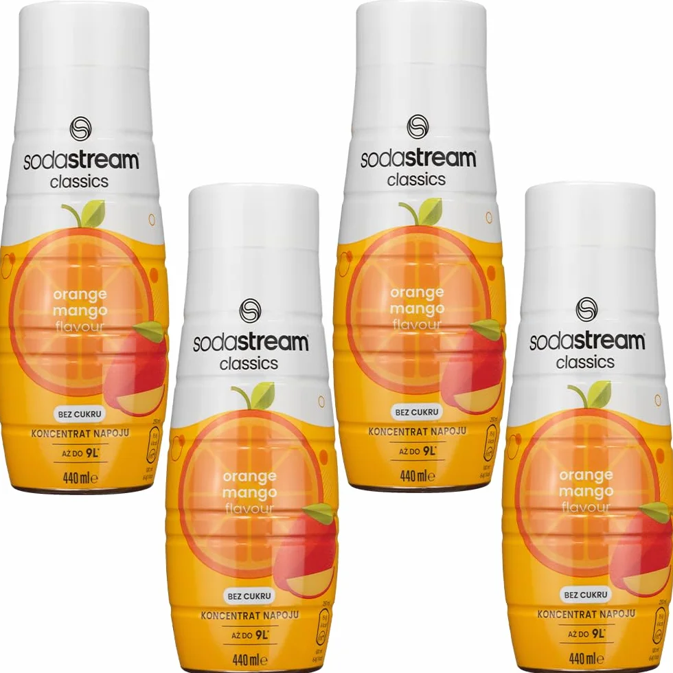 Sodastream Syrop Pomarańcza Mango Bez Cukru 9L Napoju