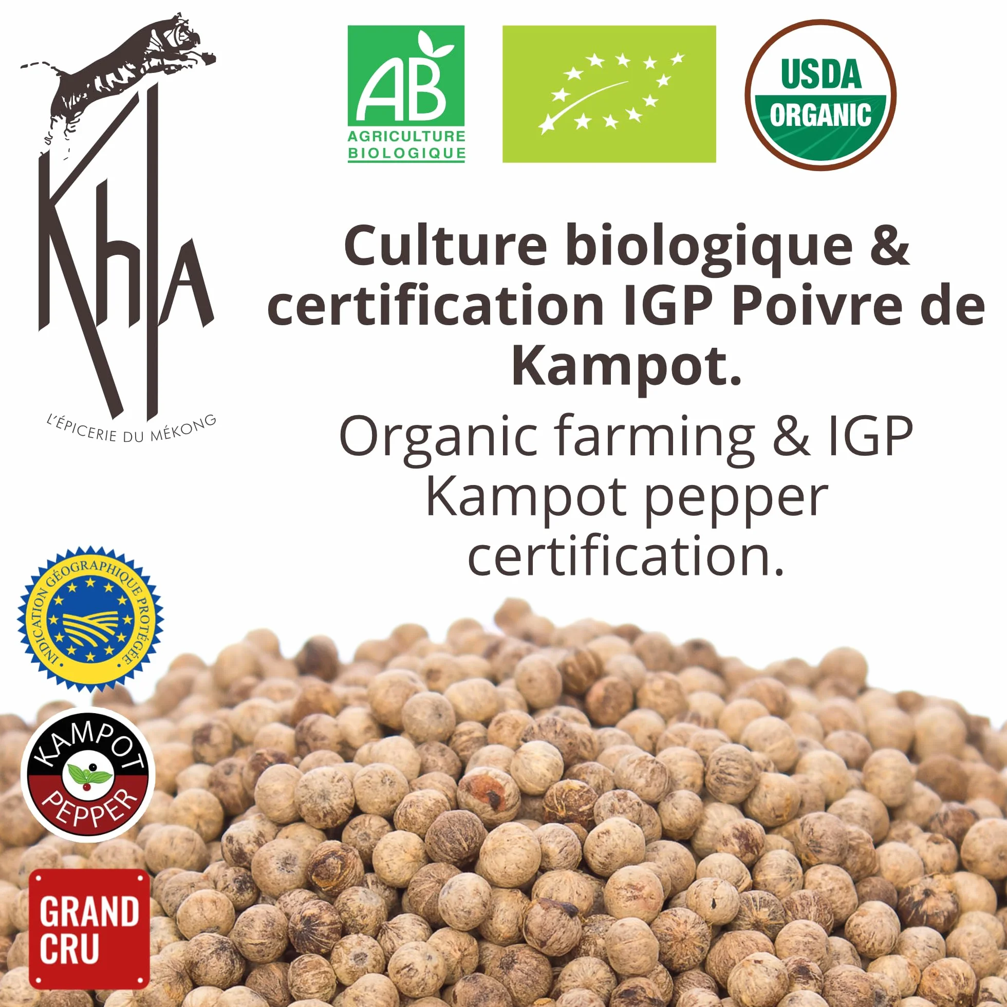 Organiczny biały pieprz Kampot 500gr